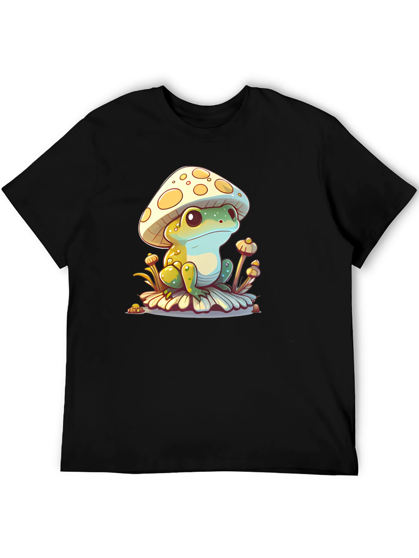 Mushroom Frog Graphic Tee - Unique Cute Design
