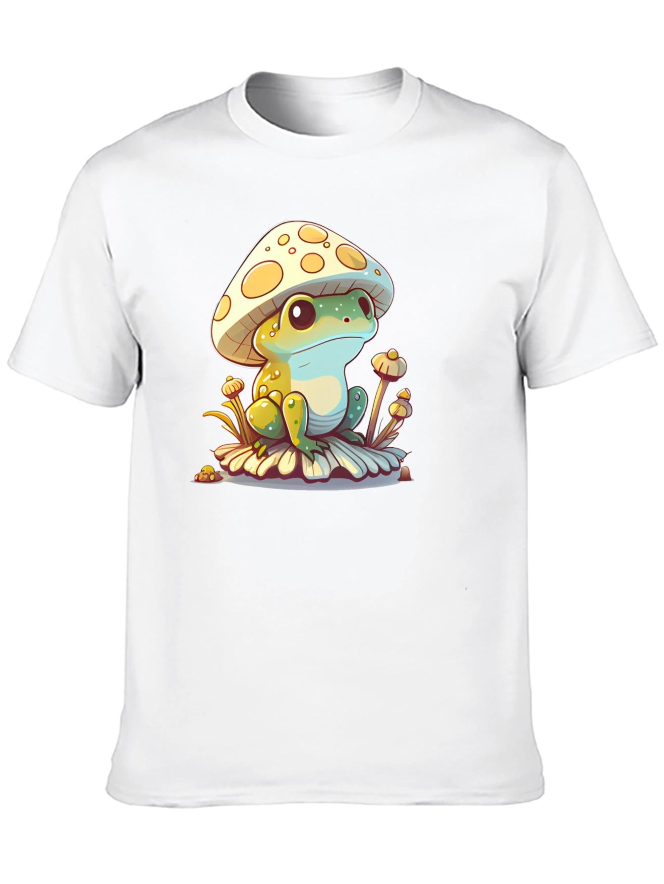 Mushroom Frog Graphic Tee - Unique Cute Design