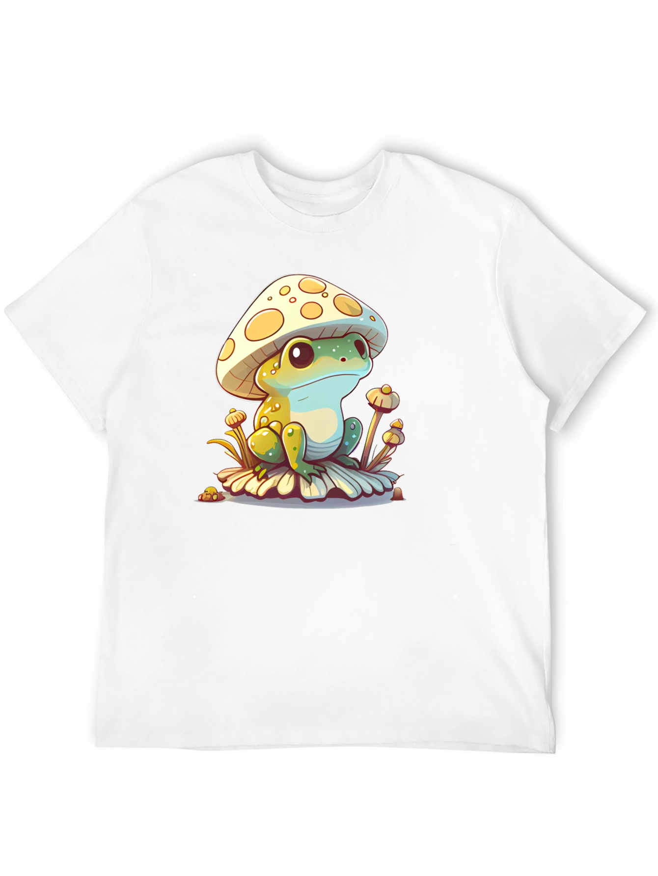 Mushroom Frog Graphic Tee - Unique Cute Design