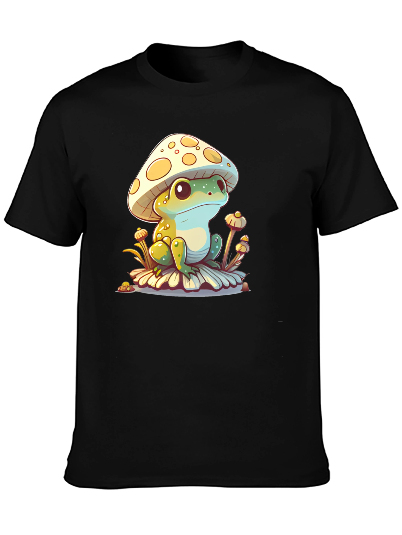 Mushroom Frog Graphic Tee - Unique Cute Design