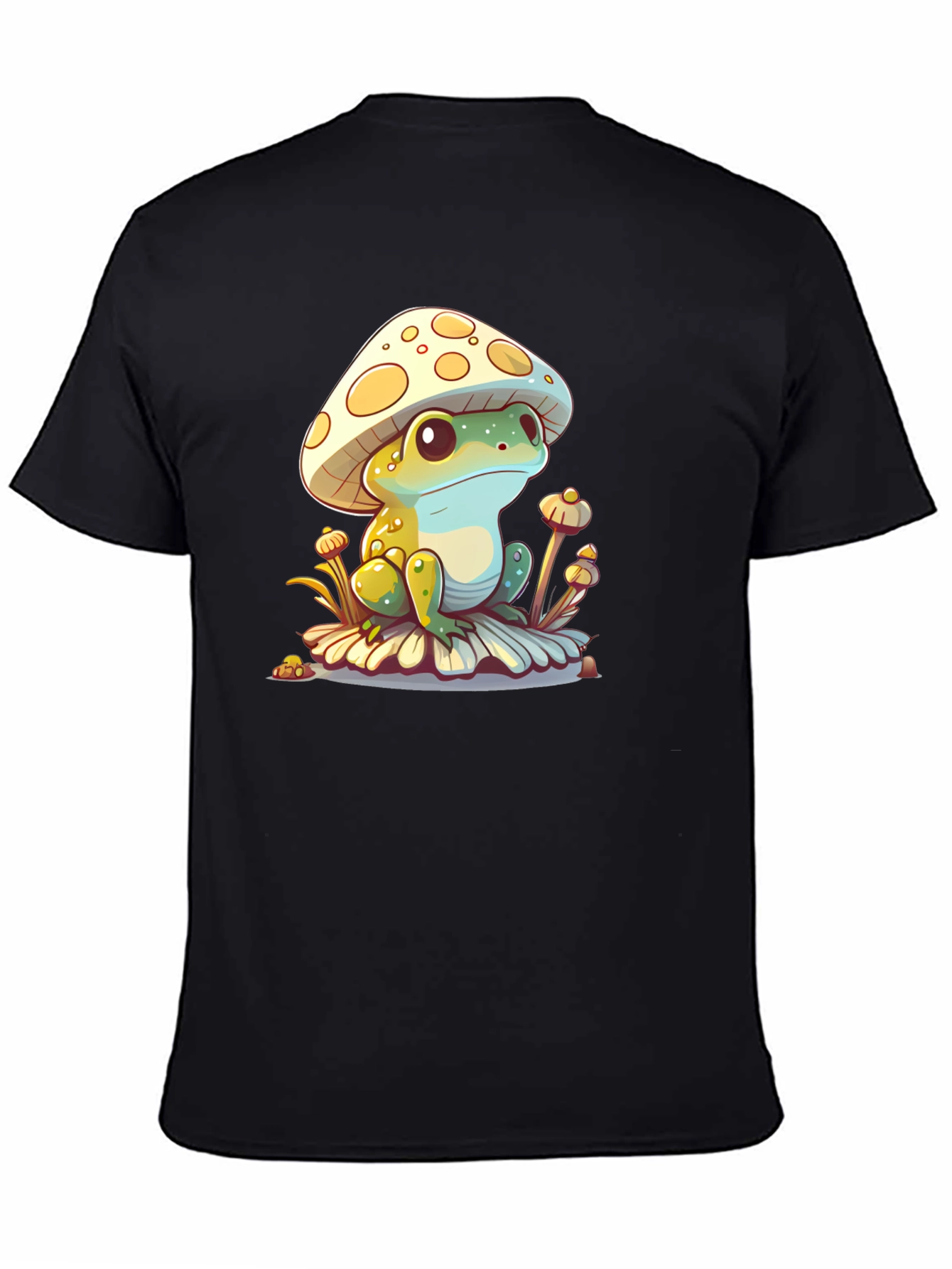 Mushroom Frog Graphic Tee - Unique Cute Design
