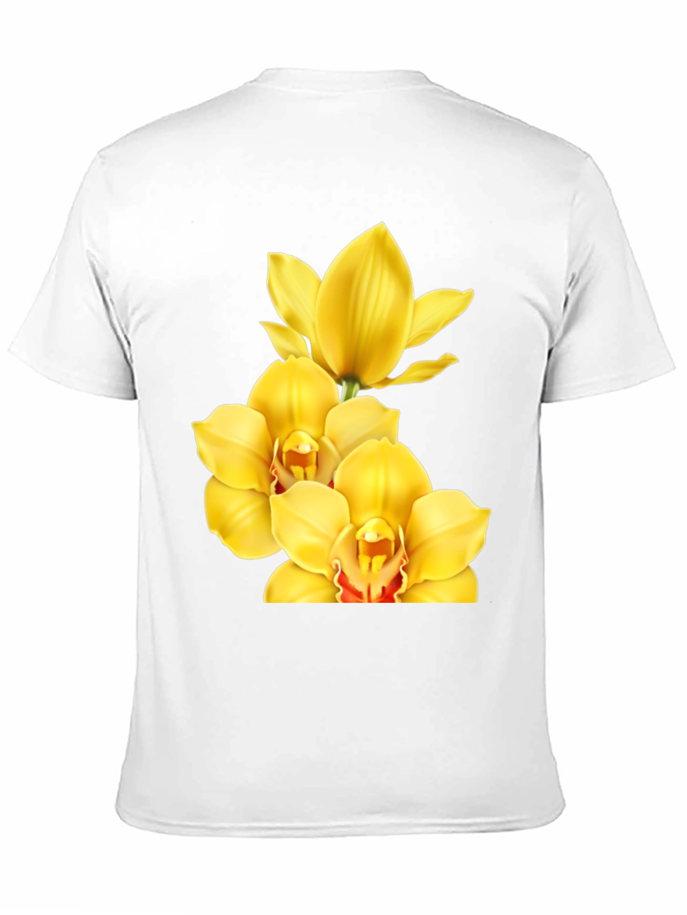 Orchid Graphic Tee - Stylish Black T-Shirt