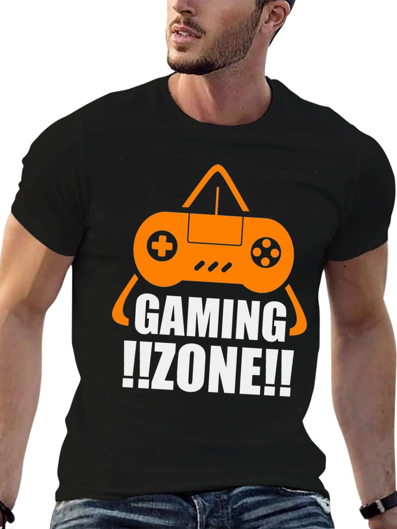Gaming Zone T-Shirt - Black Cotton Gamer Tee