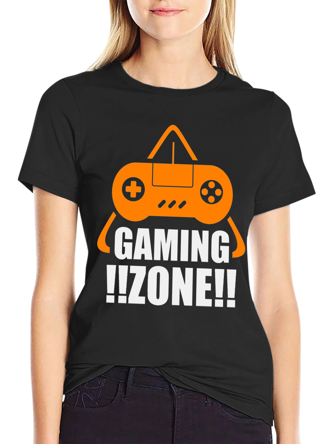 Gaming Zone T-Shirt - Black Cotton Gamer Tee