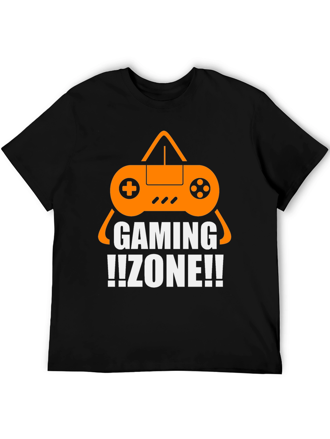 Gaming Zone T-Shirt - Black Cotton Gamer Tee