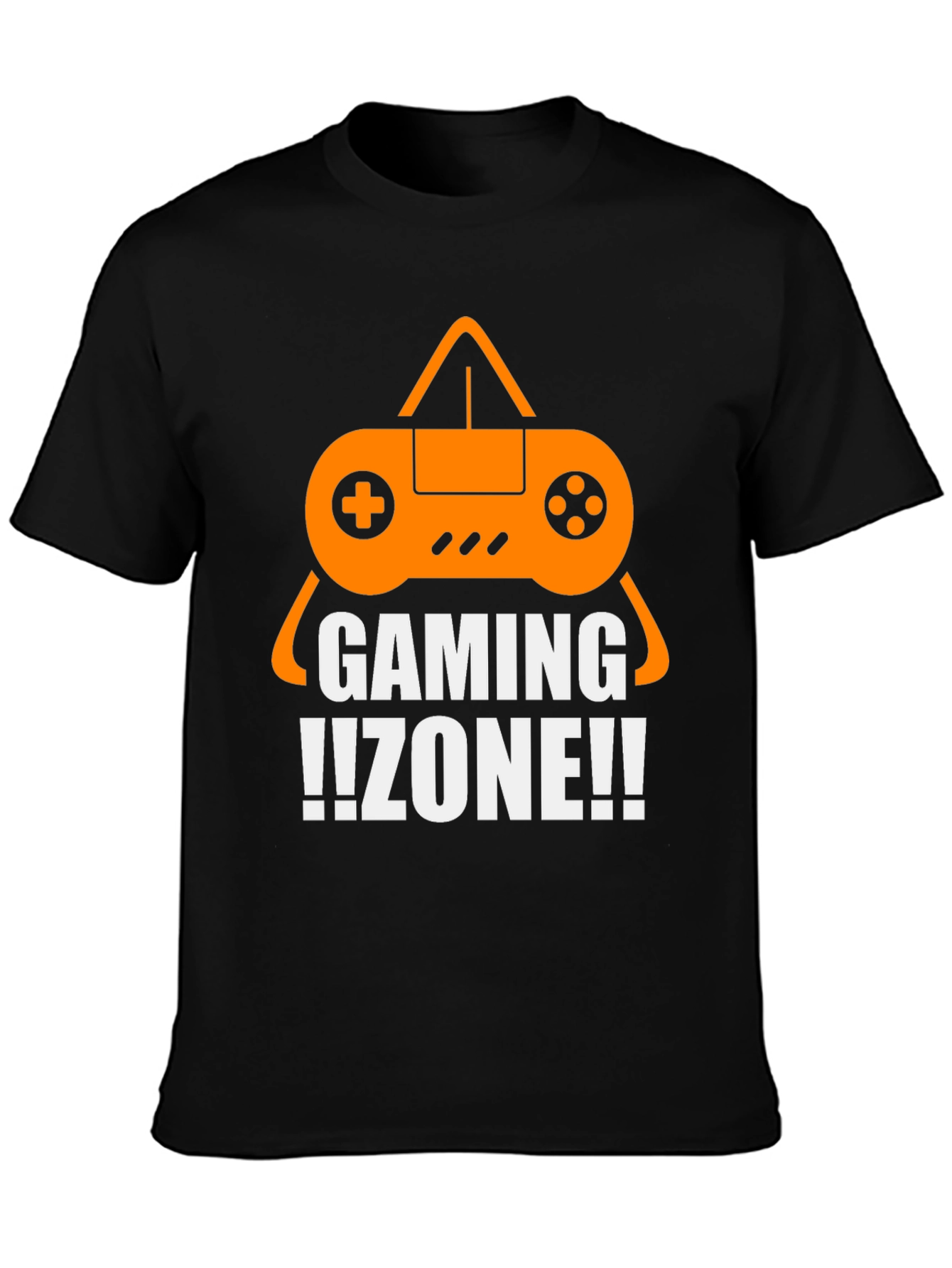 Gaming Zone T-Shirt - Black Cotton Gamer Tee