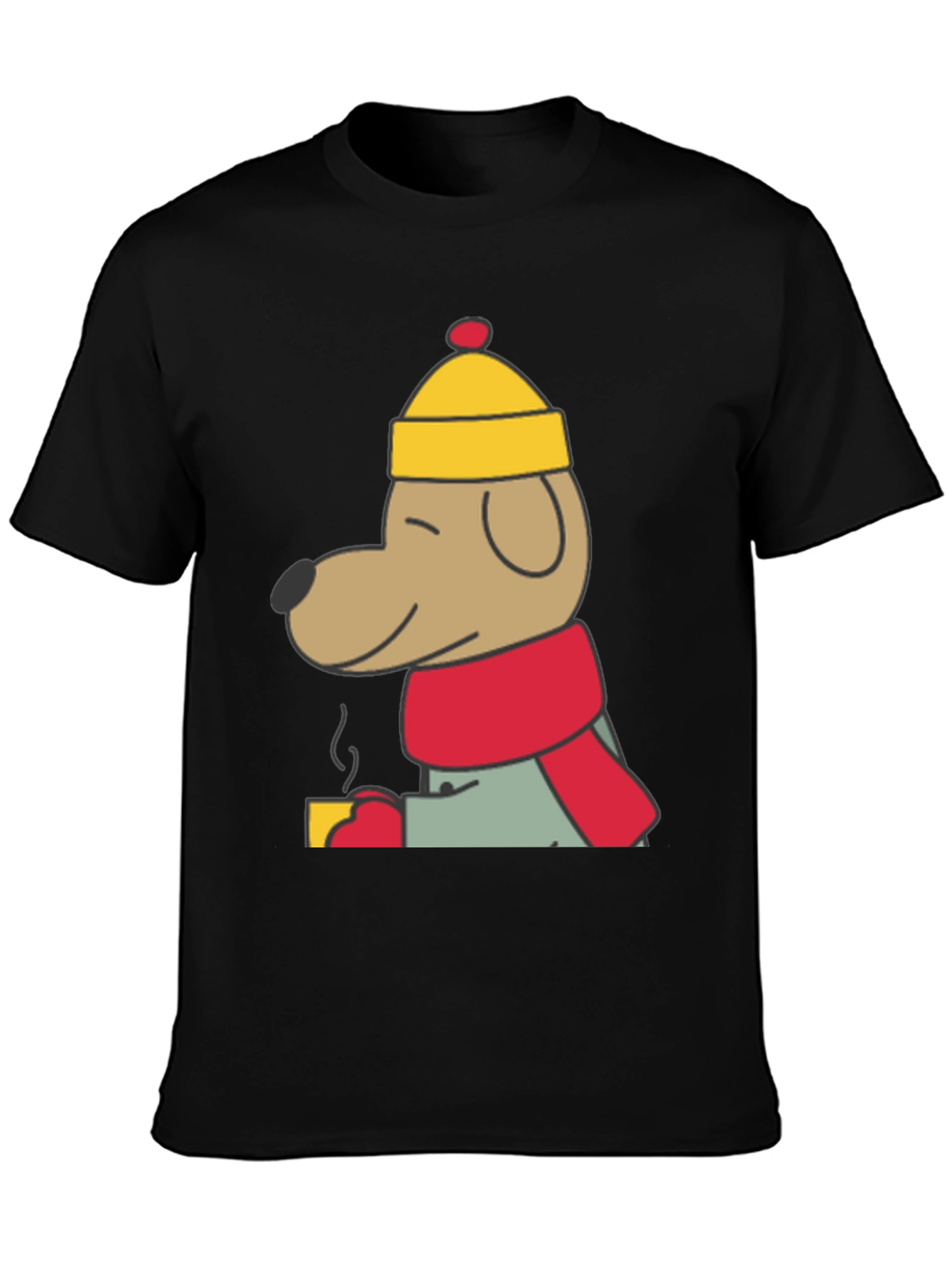 Cute Dog Cartoon Graphic Tee