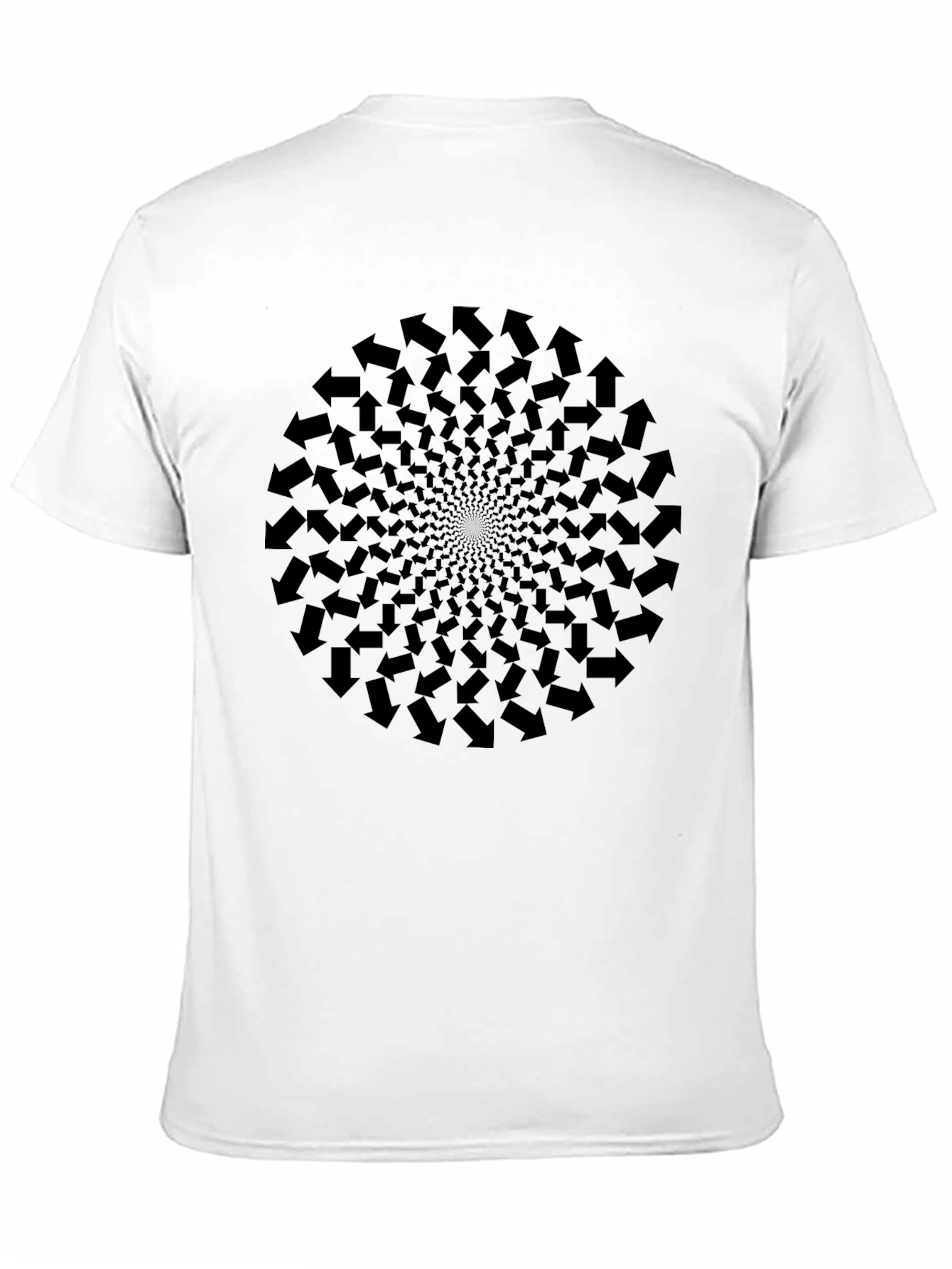 Arrow Vortex Graphic Tee - Optical Illusion Design