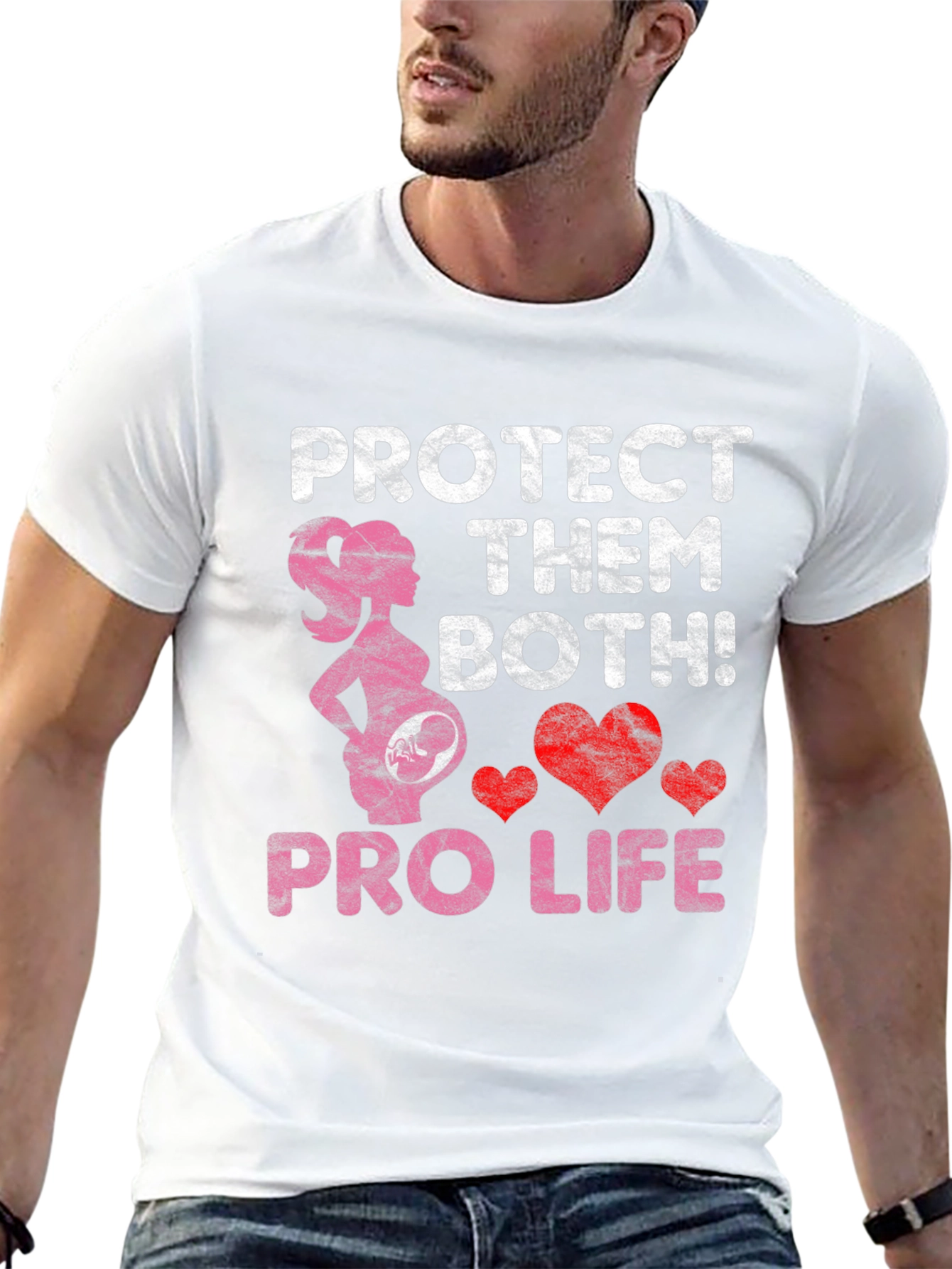 Pro Life T-Shirt Protect Them Both!