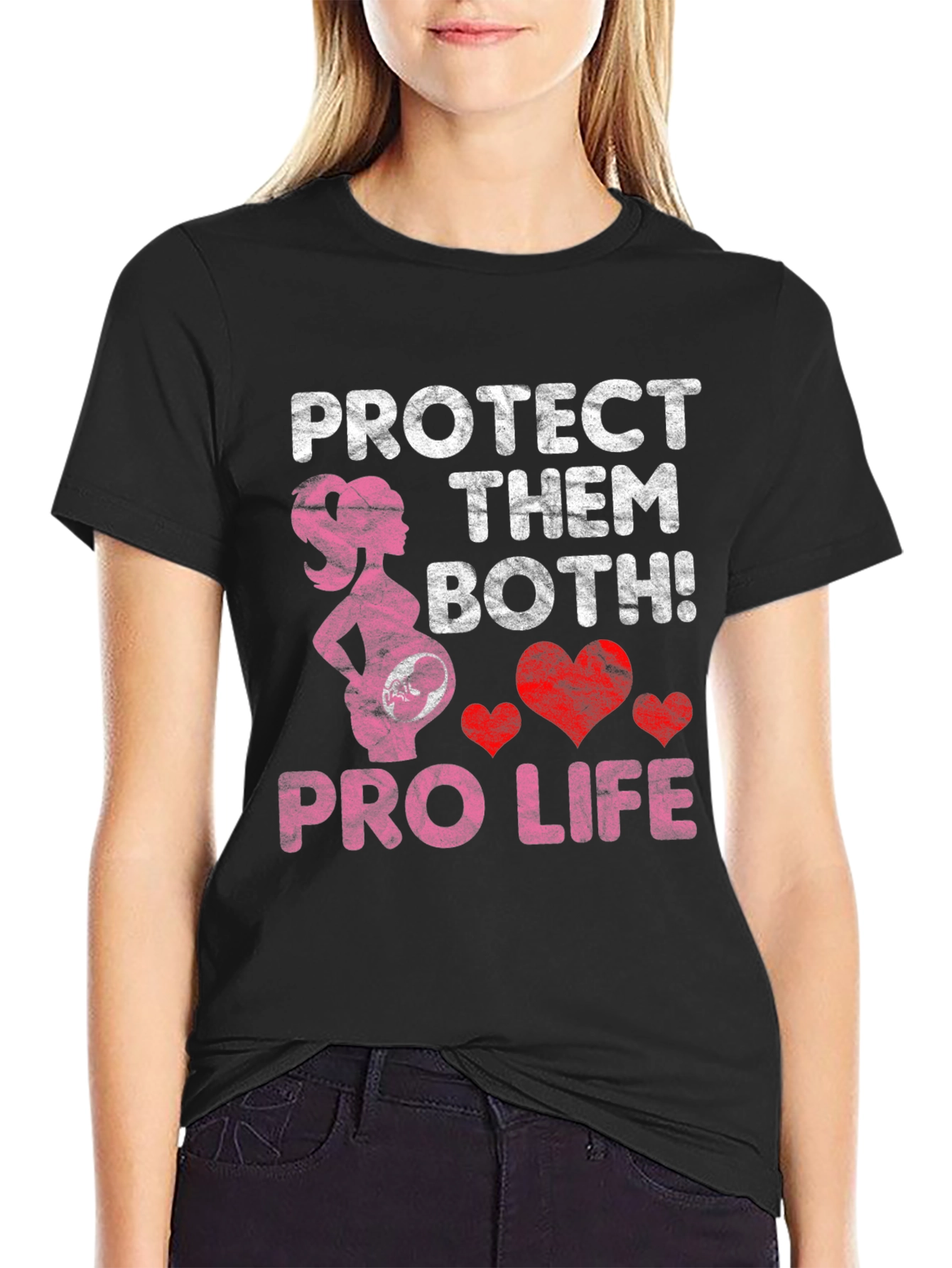 Pro Life T-Shirt Protect Them Both!