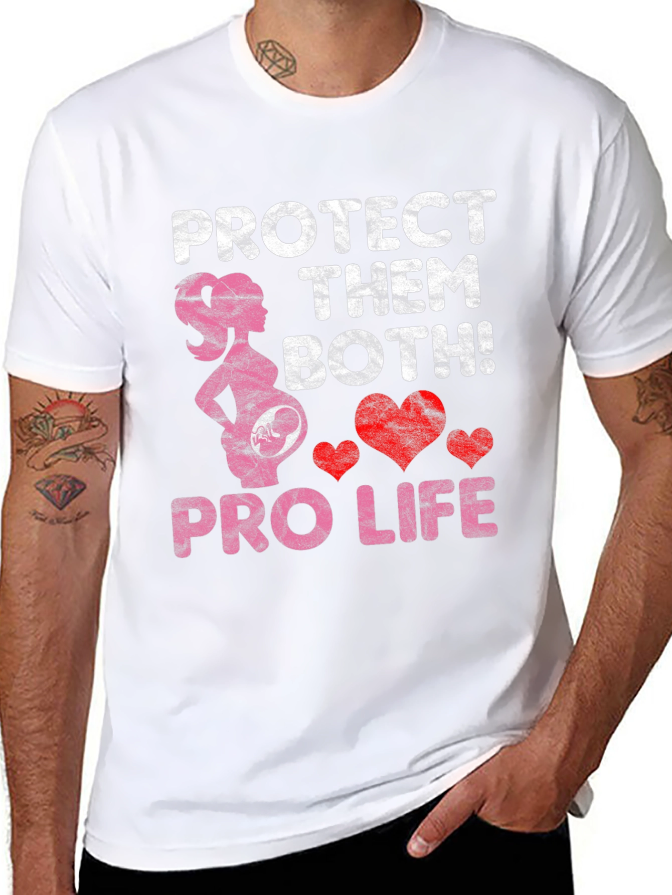 Pro Life T-Shirt Protect Them Both!