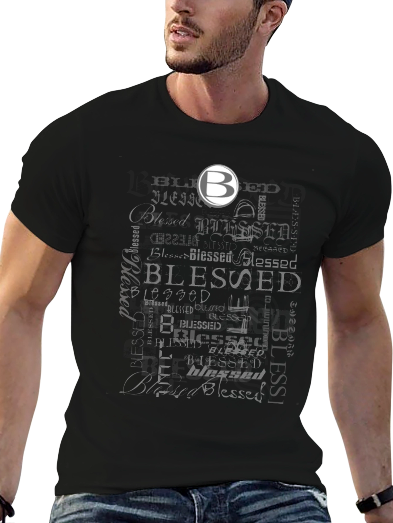 Blessed Graphic Tee - Stylish Mens T-Shirt