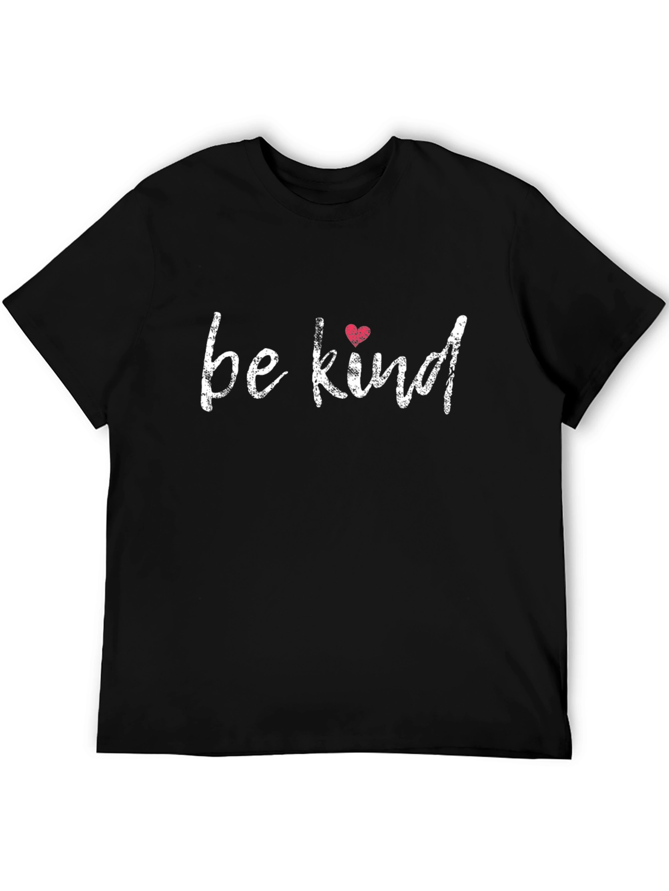 Be Kind T-Shirt - Black Cotton Graphic Tee