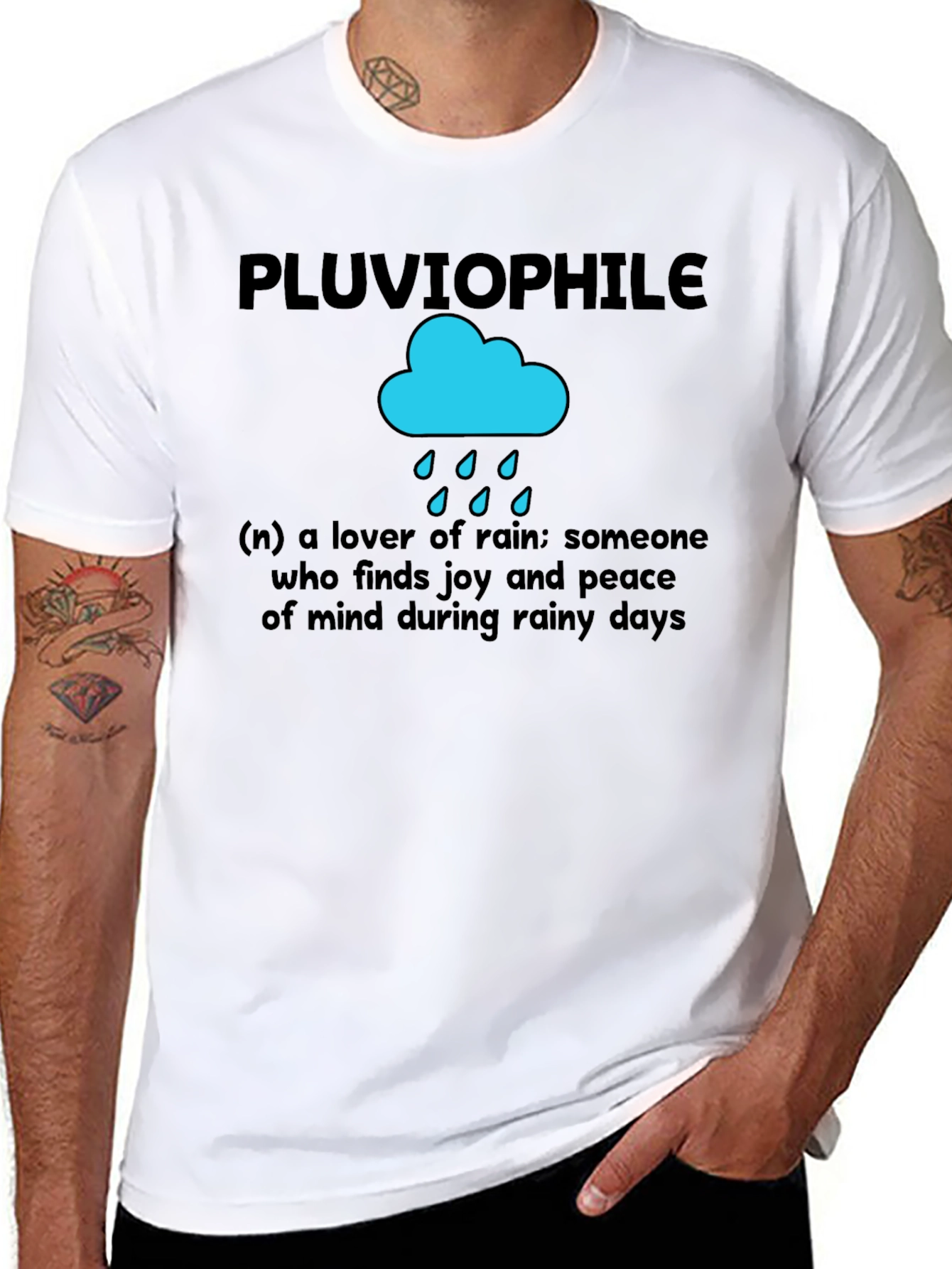 Pluviophile T-Shirt: Rain Lovers Comfort