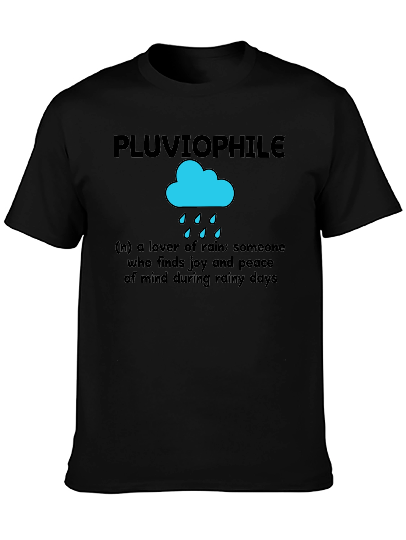 Pluviophile T-Shirt: Rain Lovers Comfort