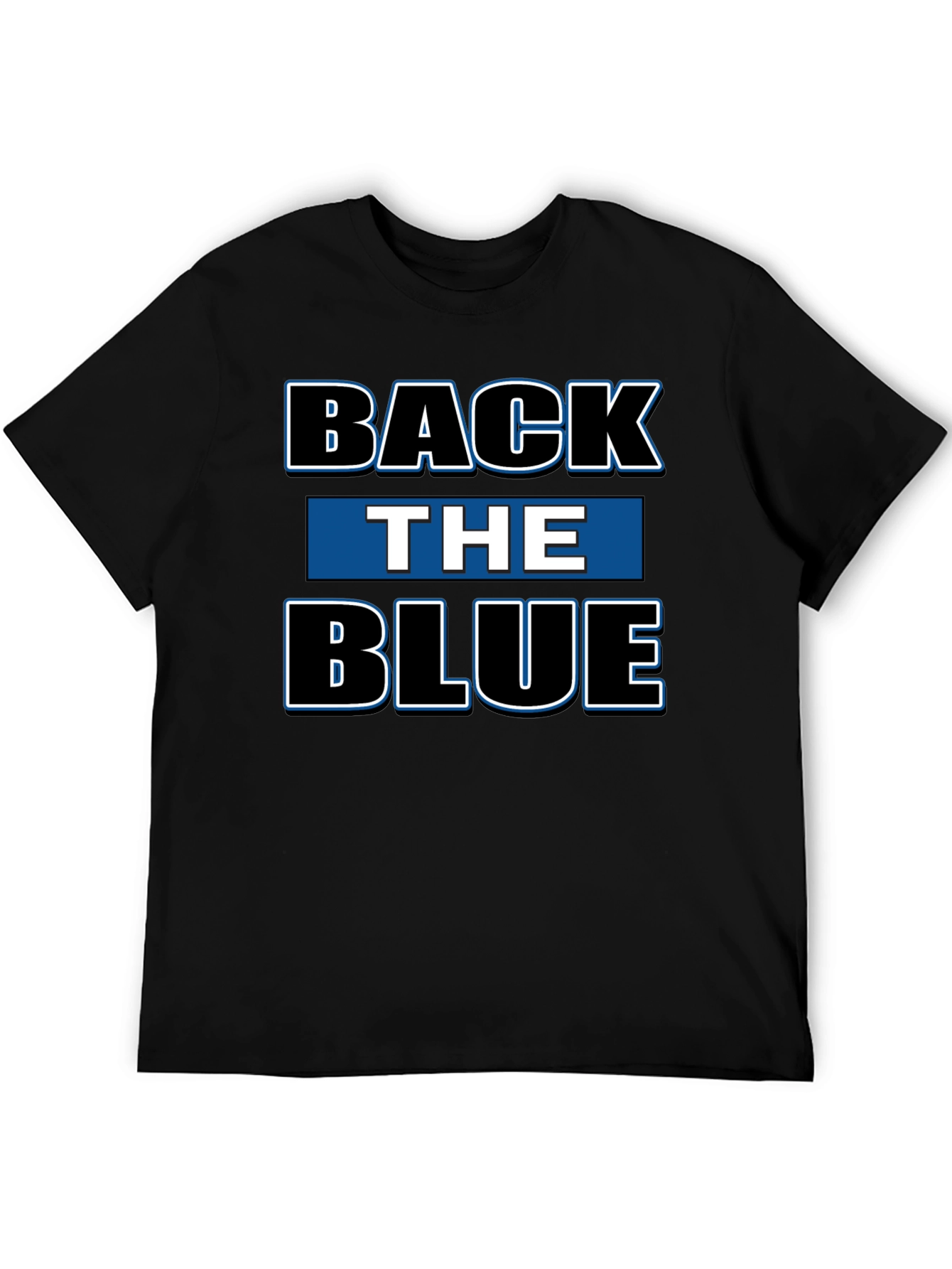 Back the Blue Black T-Shirt