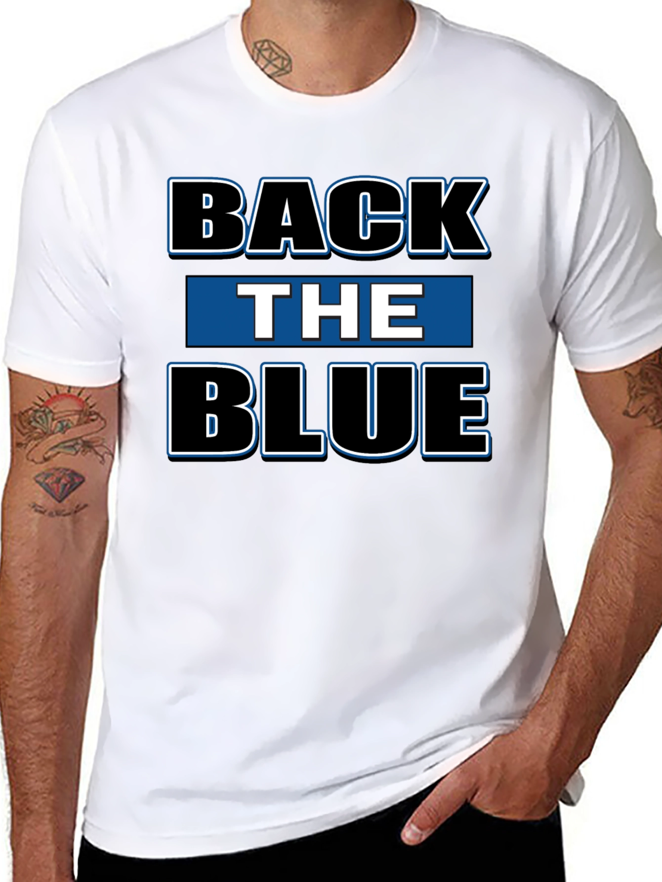 Back the Blue Black T-Shirt