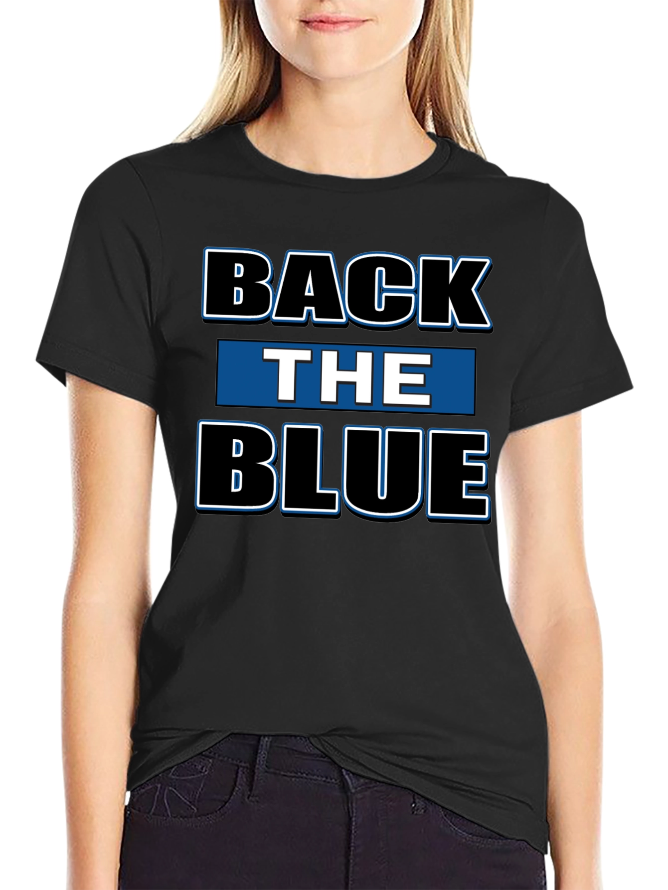 Back the Blue Black T-Shirt