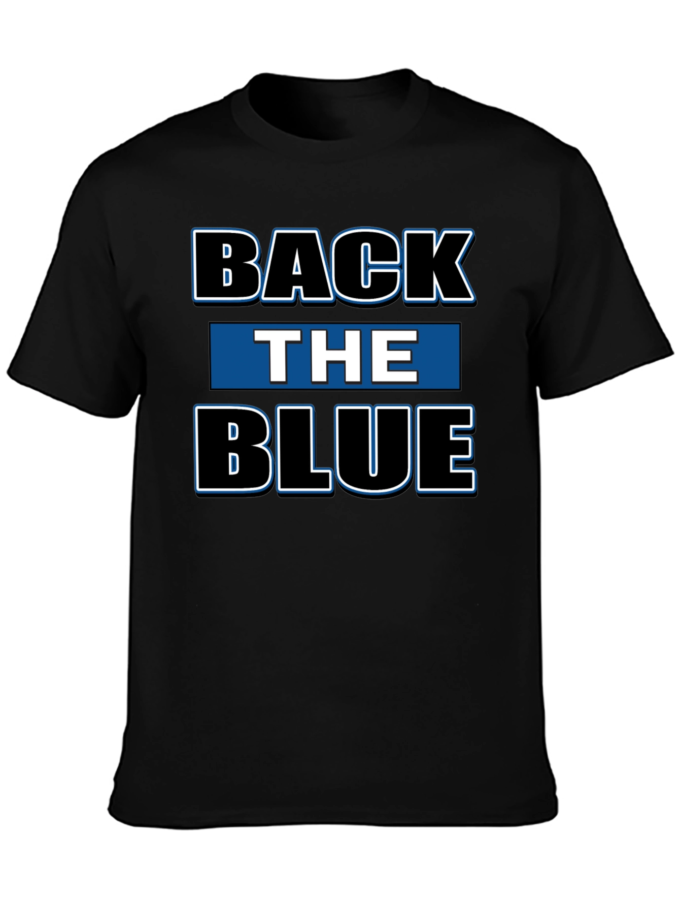 Back the Blue Black T-Shirt