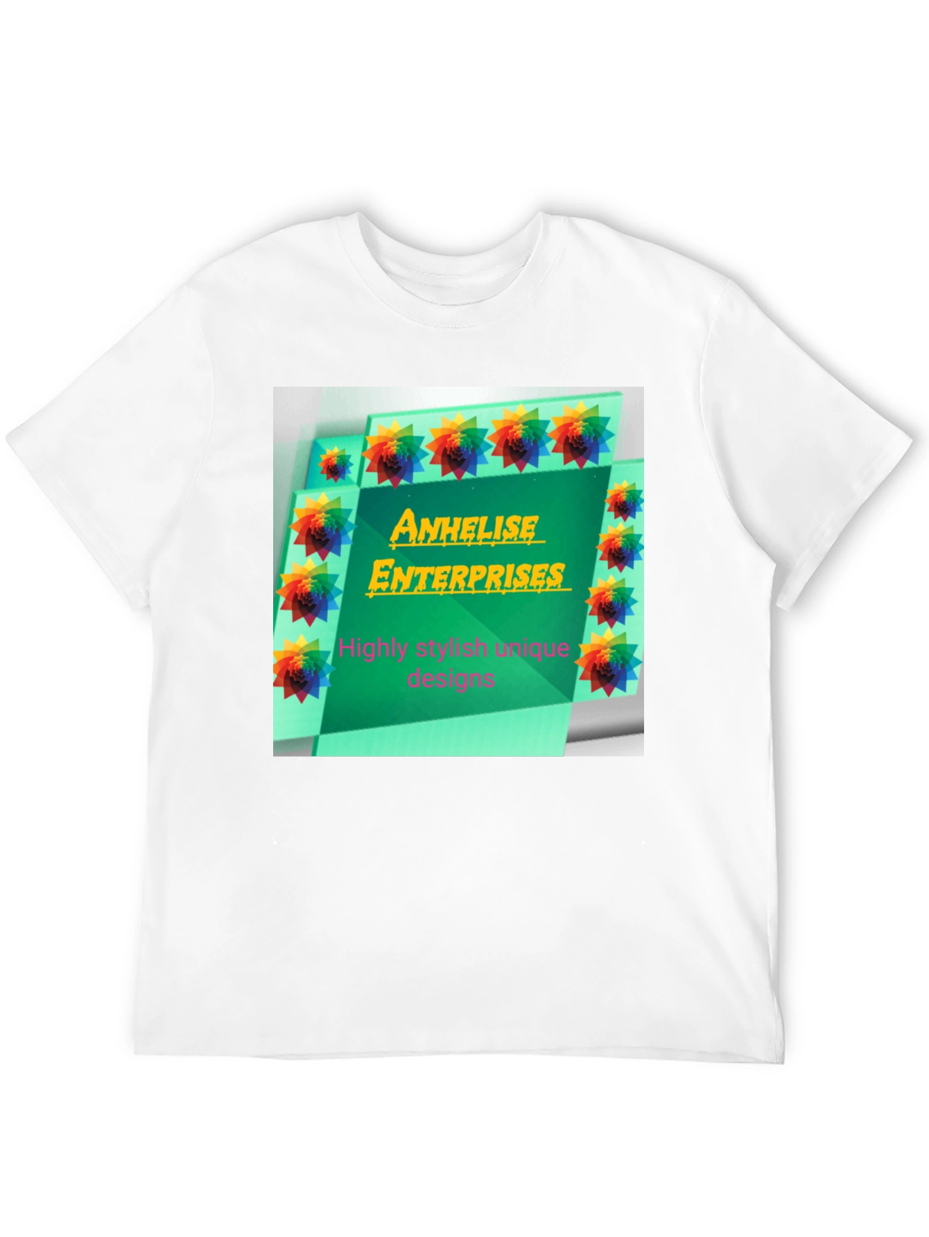 Stylish Black Tee with Anhelise Enterprises Design