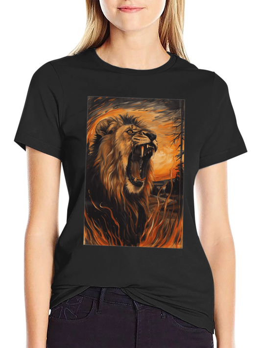 Roaring Lion Graphic Tee - Mens Black T-Shirt