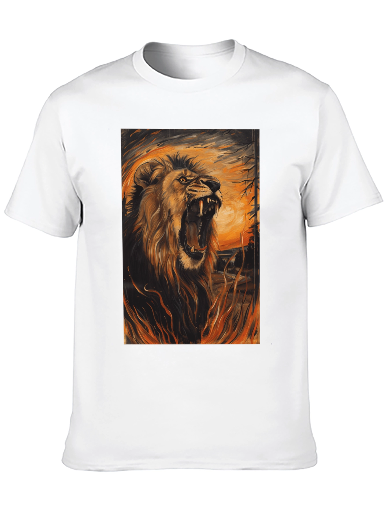 Roaring Lion Graphic Tee - Mens Black T-Shirt