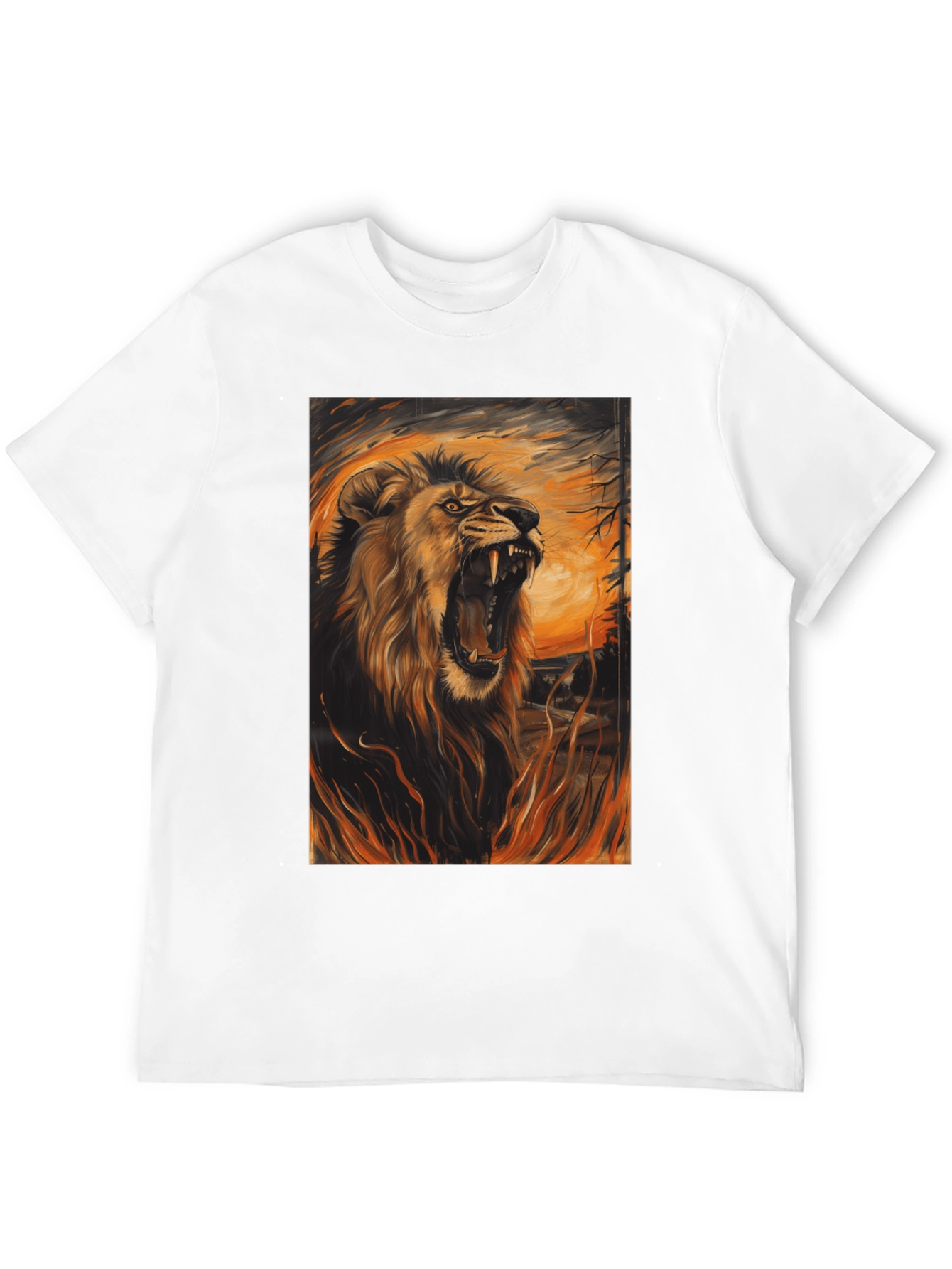Roaring Lion Graphic Tee - Mens Black T-Shirt