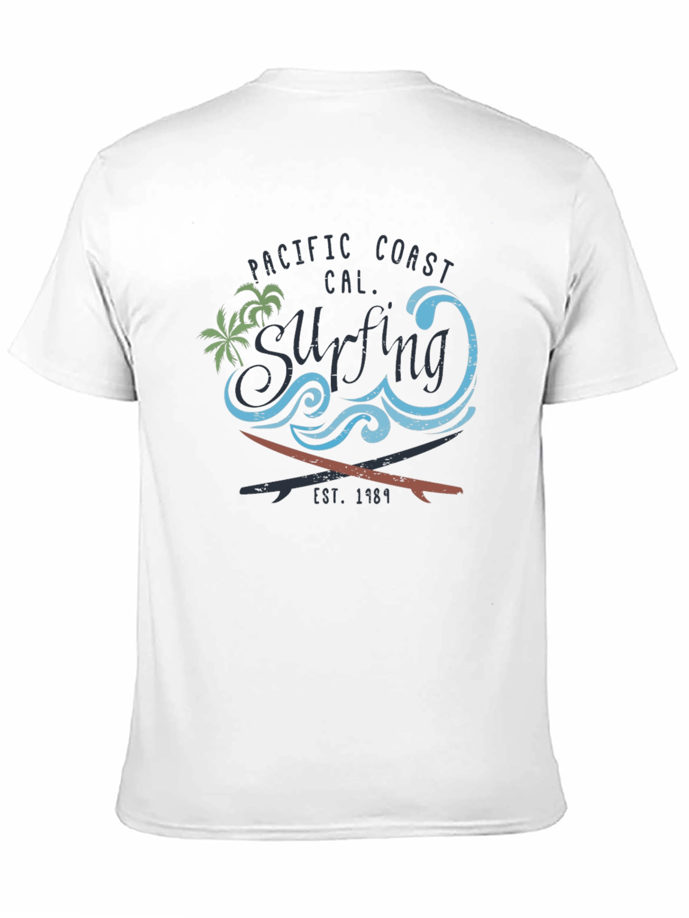 Pacific Coast Surfing Tee - EST. 1984
