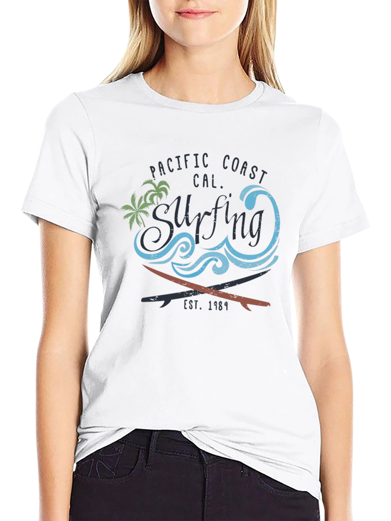 Pacific Coast Surfing Tee - EST. 1984
