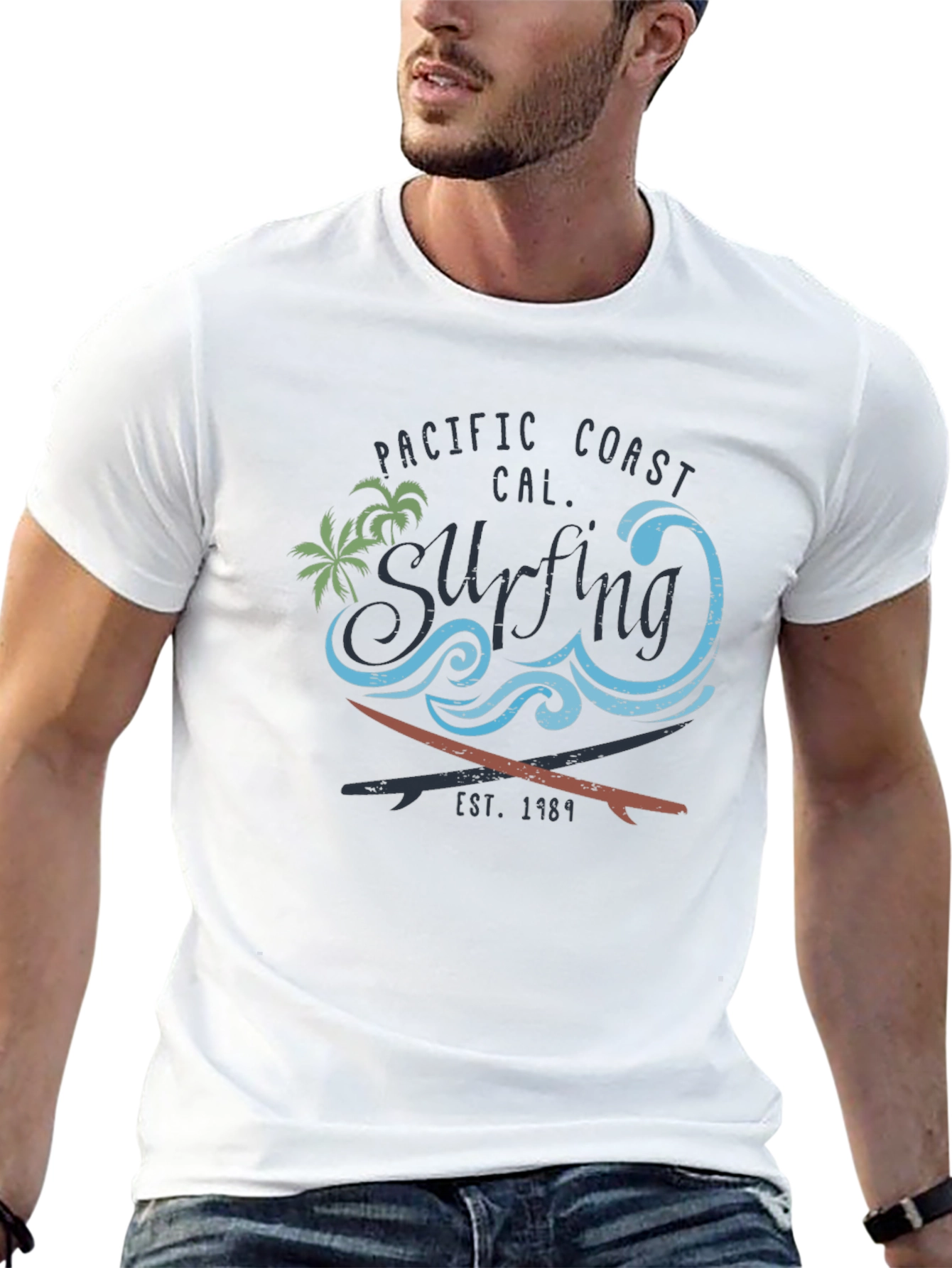 Pacific Coast Surfing Tee - EST. 1984