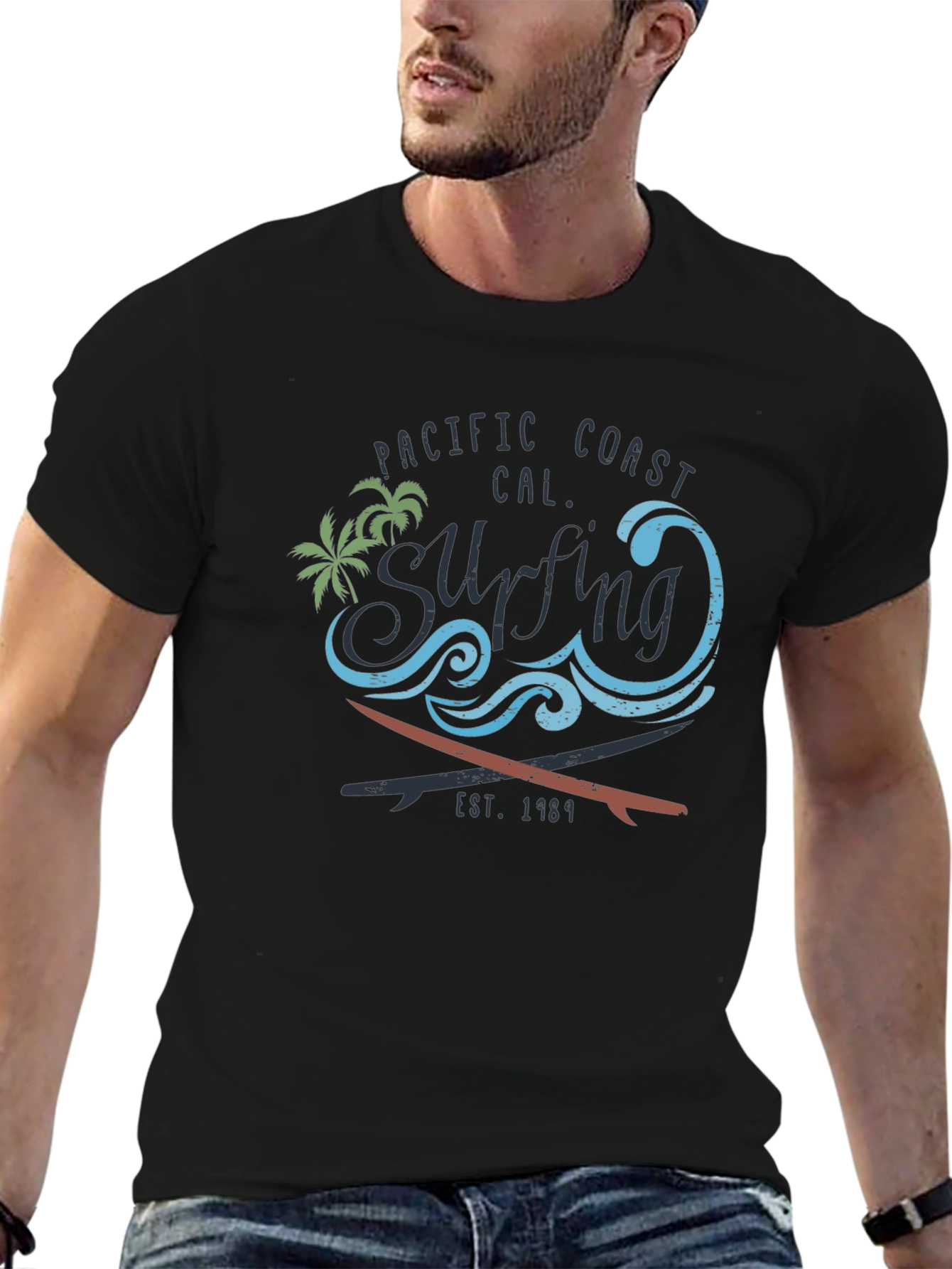 Pacific Coast Surfing Tee - EST. 1984