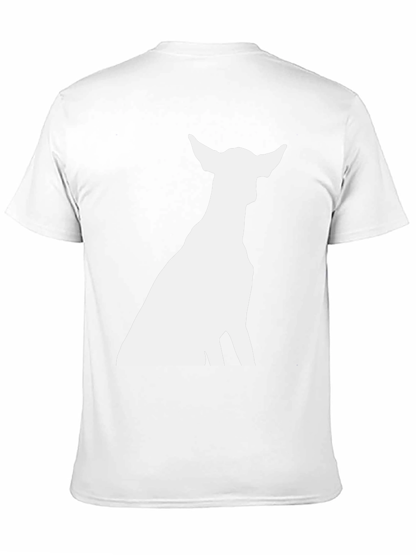Dog Silhouette Graphic Tee - Classic Black