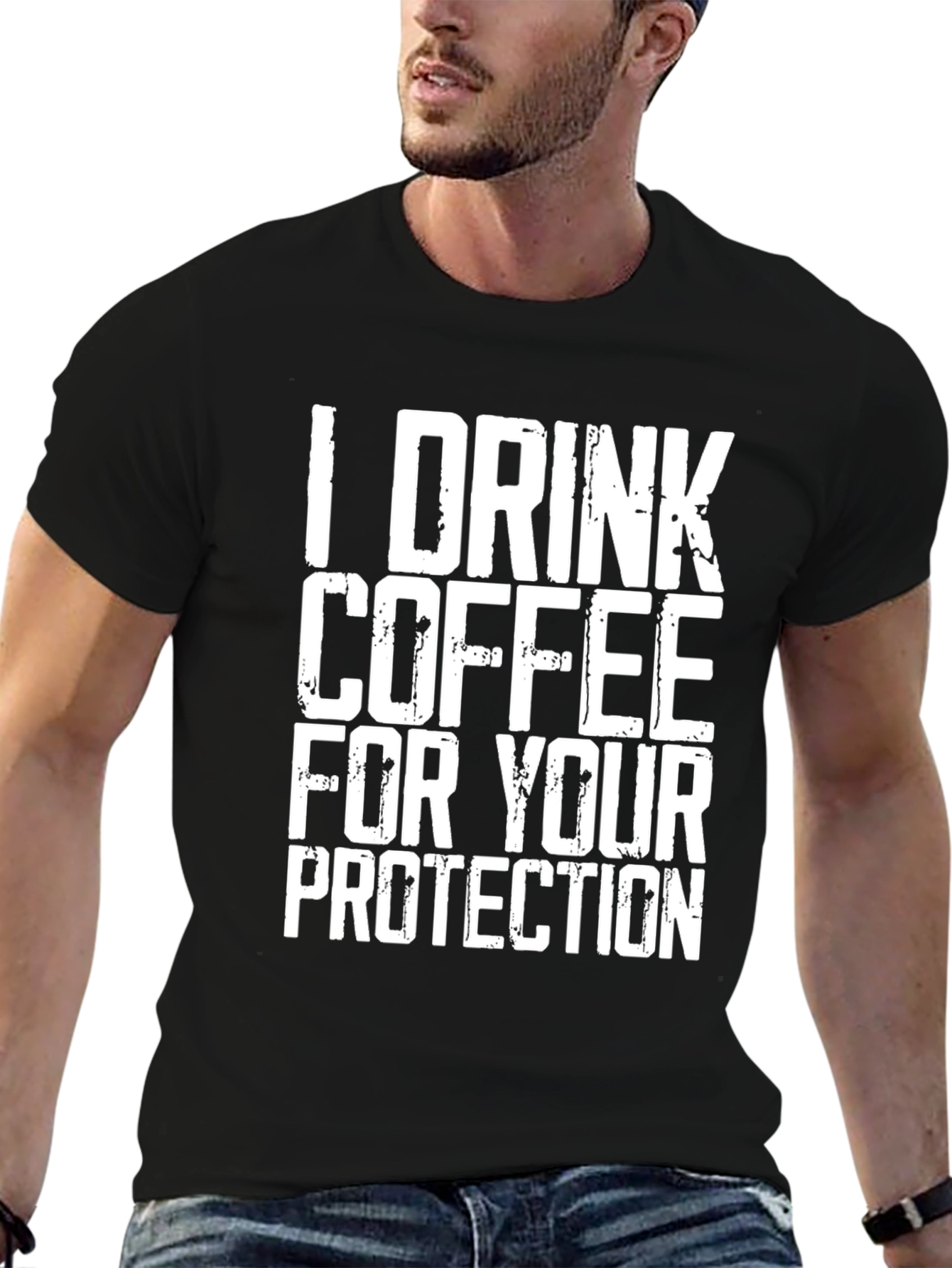 Coffee Protection T-Shirt - Funny Novelty Tee