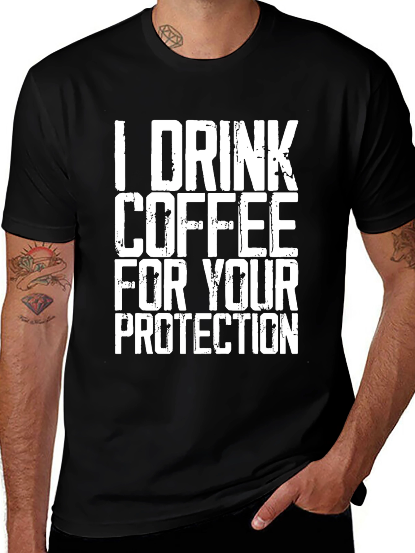 Coffee Protection T-Shirt - Funny Novelty Tee