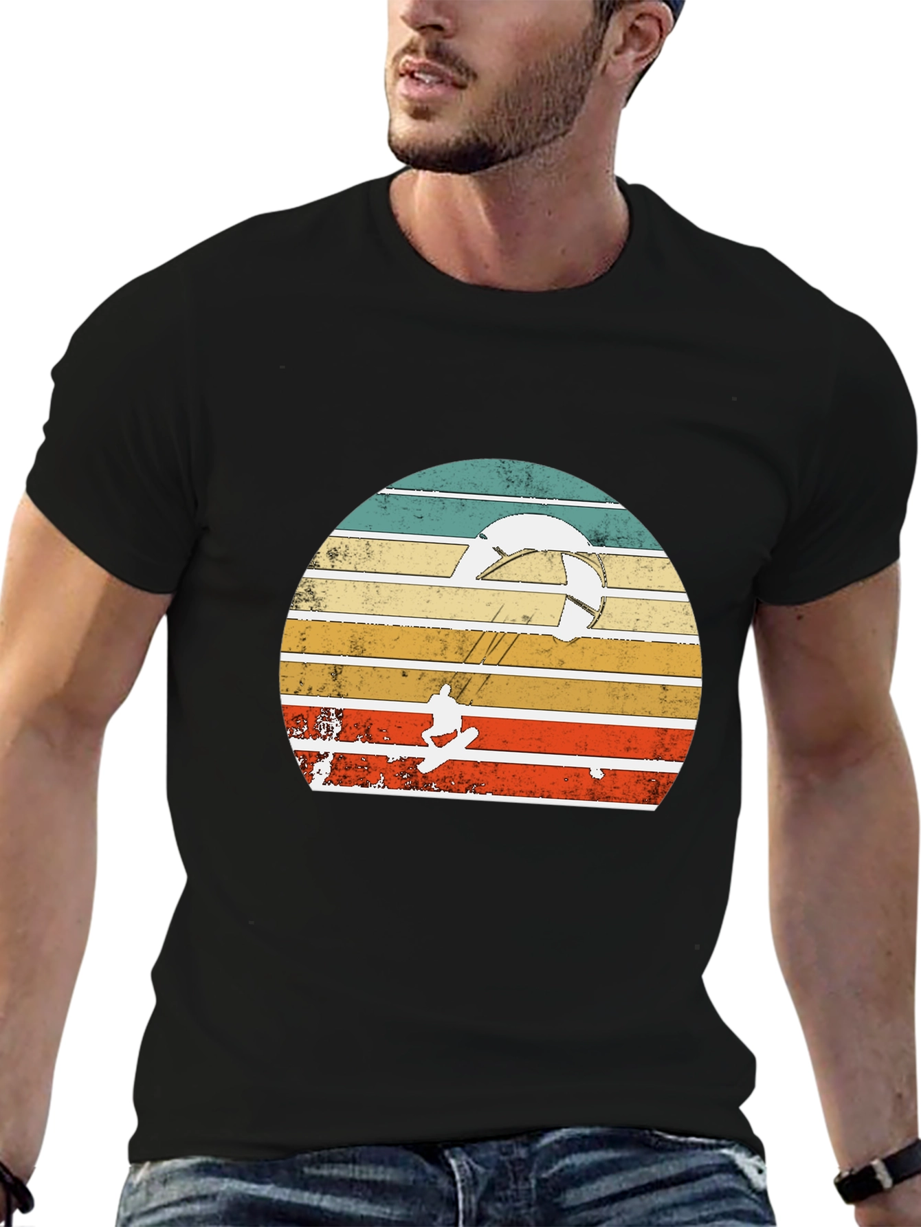 Retro Kitesurfing Graphic Tee