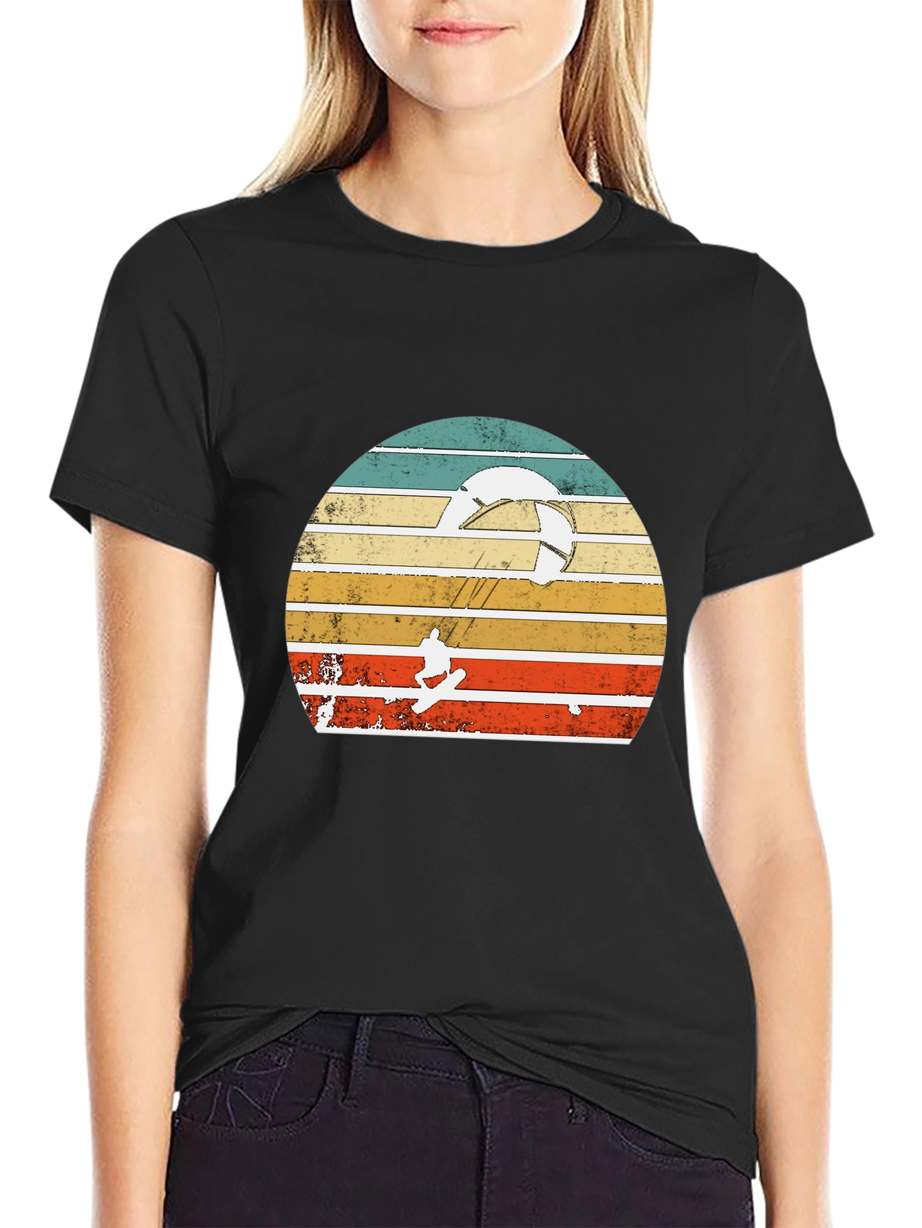 Retro Kitesurfing Graphic Tee