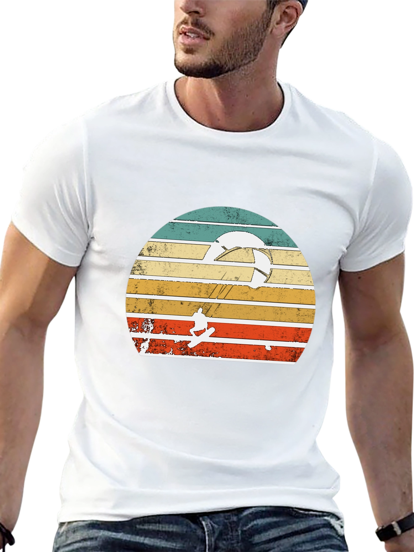 Retro Kitesurfing Graphic Tee