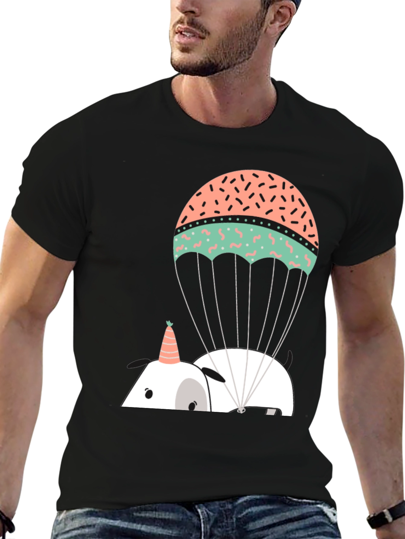 Unicorn Parachute Graphic Tee