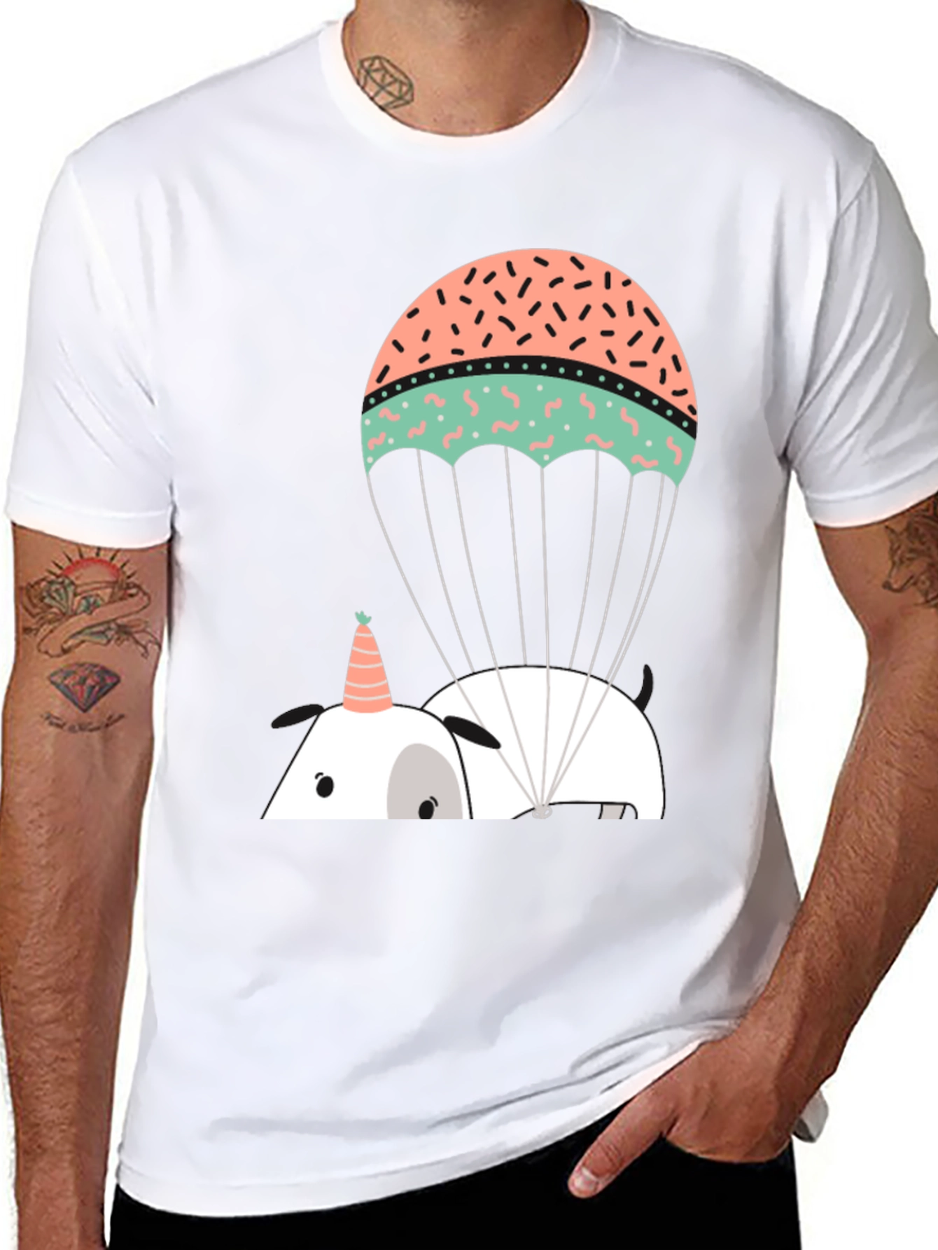 Unicorn Parachute Graphic Tee