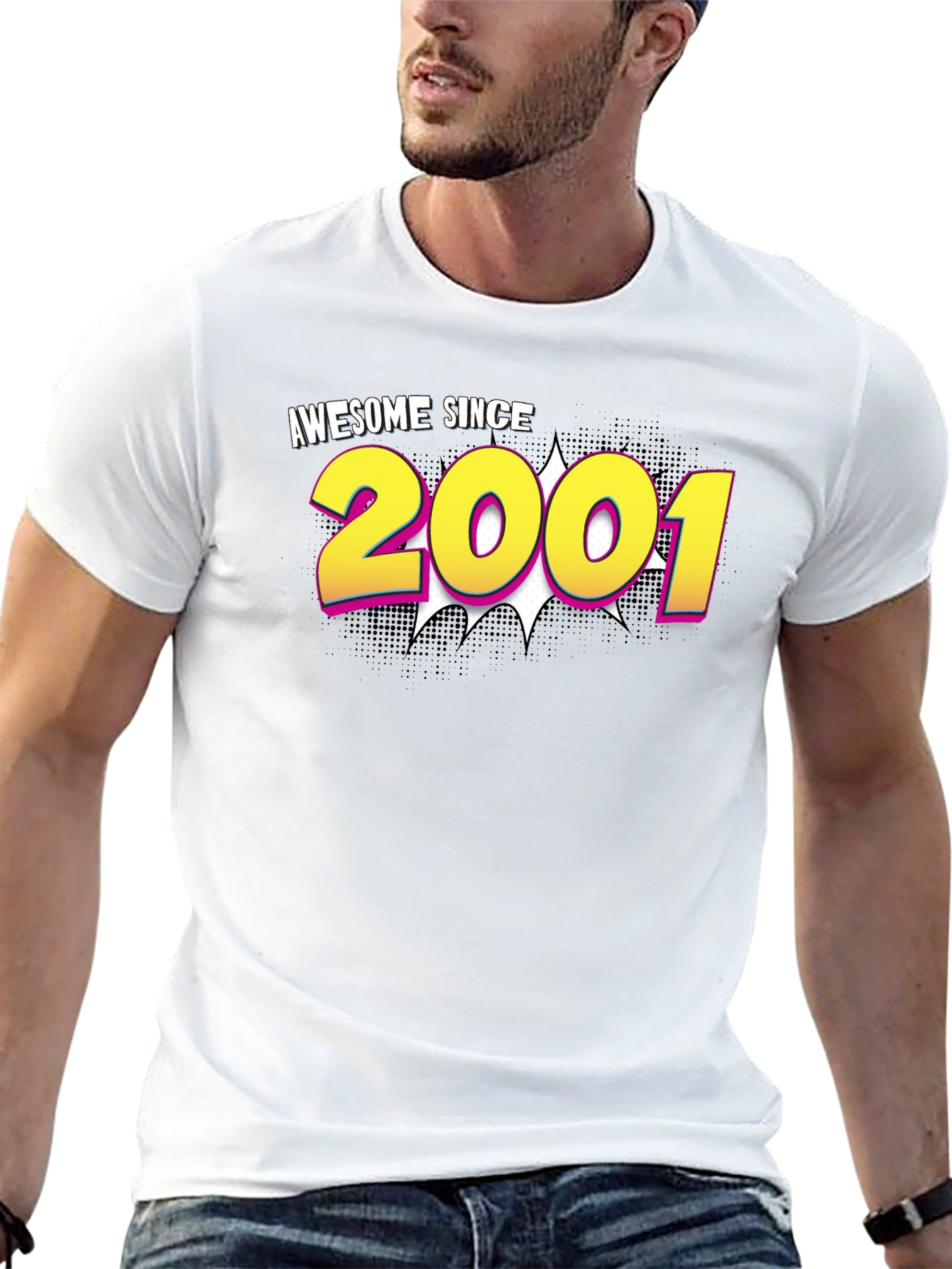 Awesome Since 2001 Graphic Tee - Birthday Gift