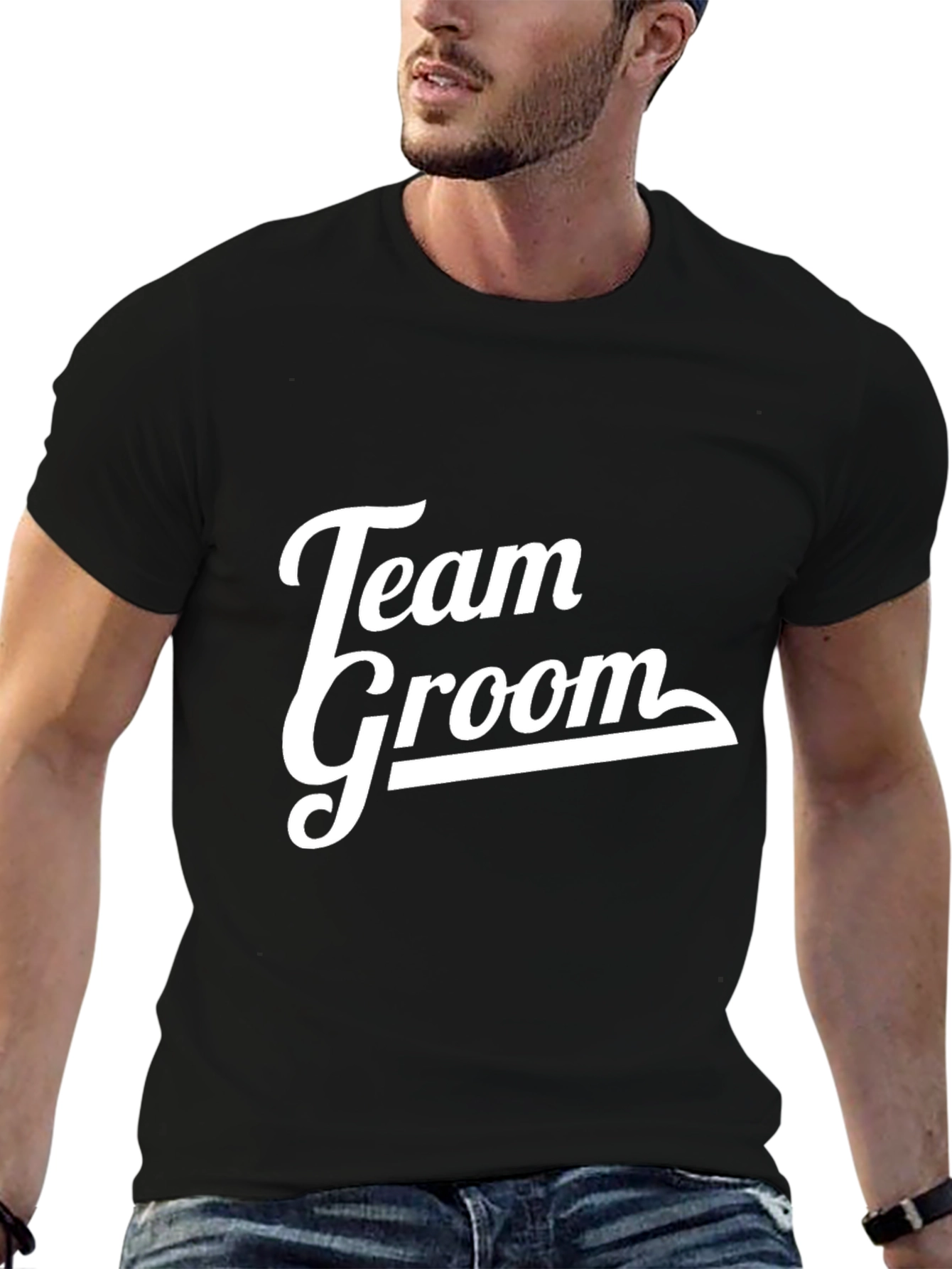 Team Groom Crew T-Shirt Black