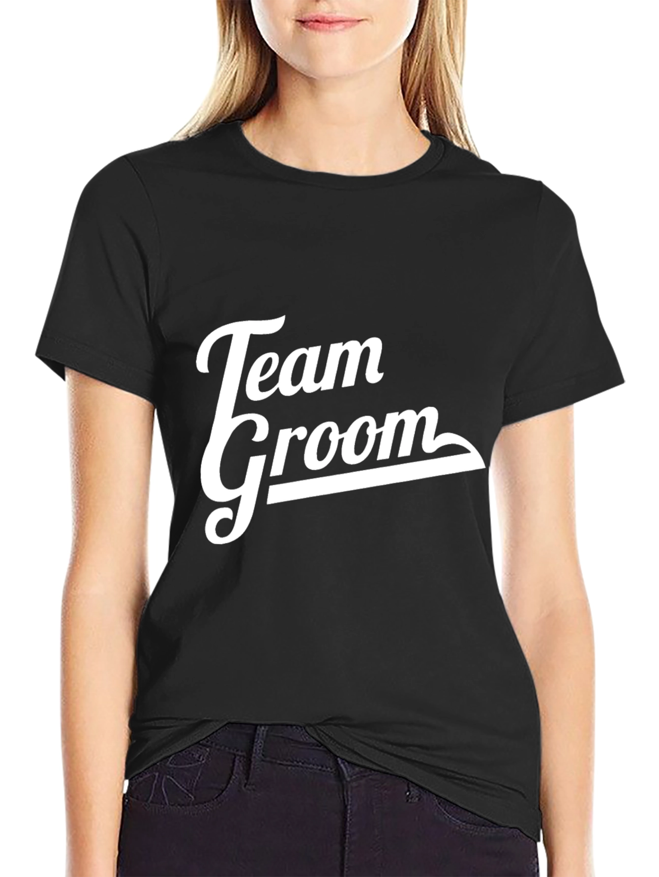Team Groom Crew T-Shirt Black