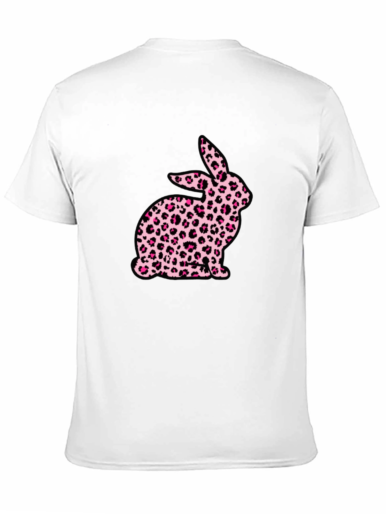 Leopard Print Bunny Graphic T-Shirt