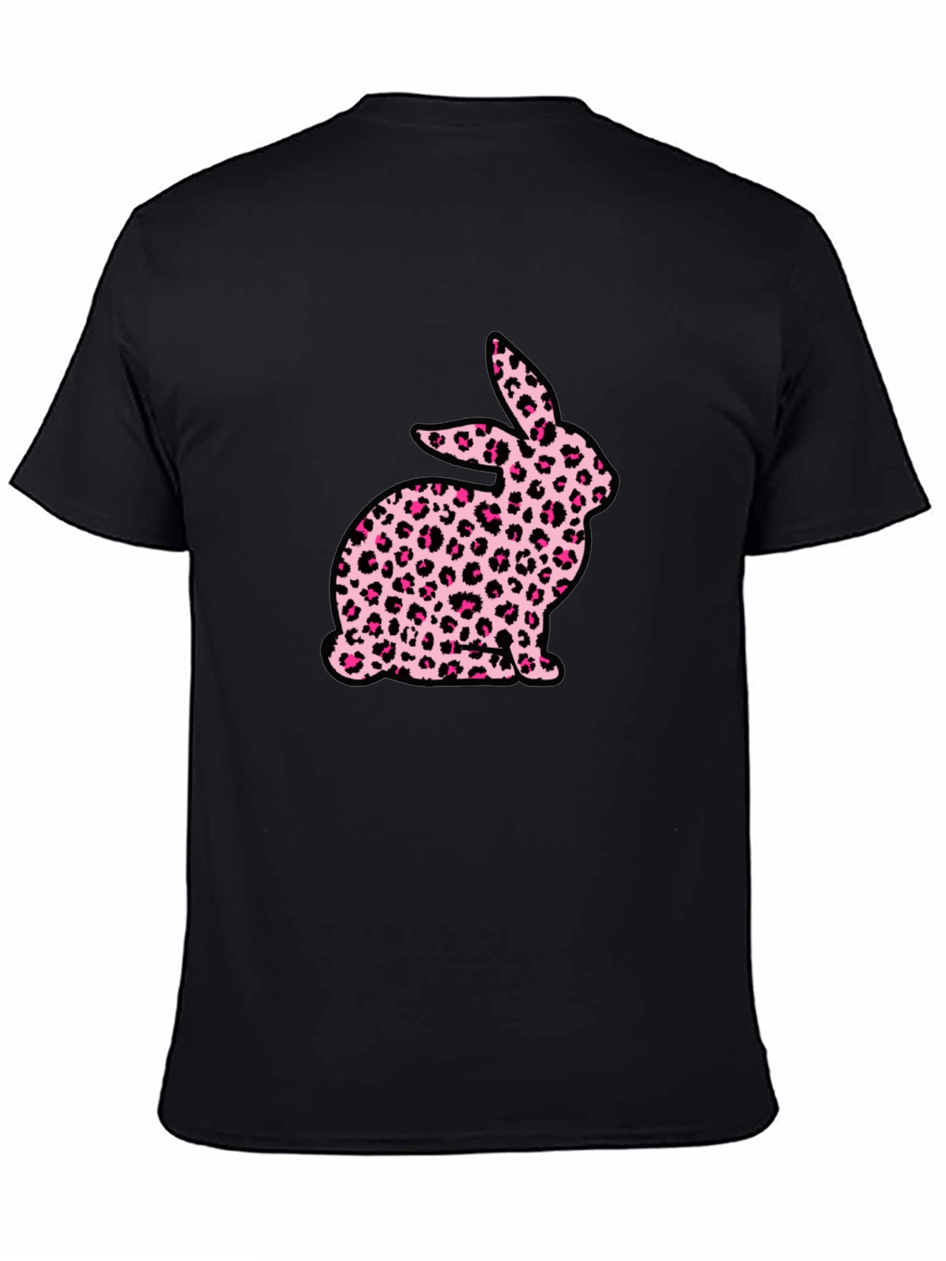 Leopard Print Bunny Graphic T-Shirt
