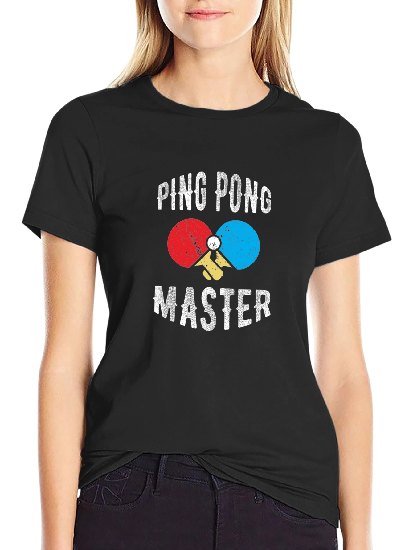 Ping Pong Master Graphic Tee - Black