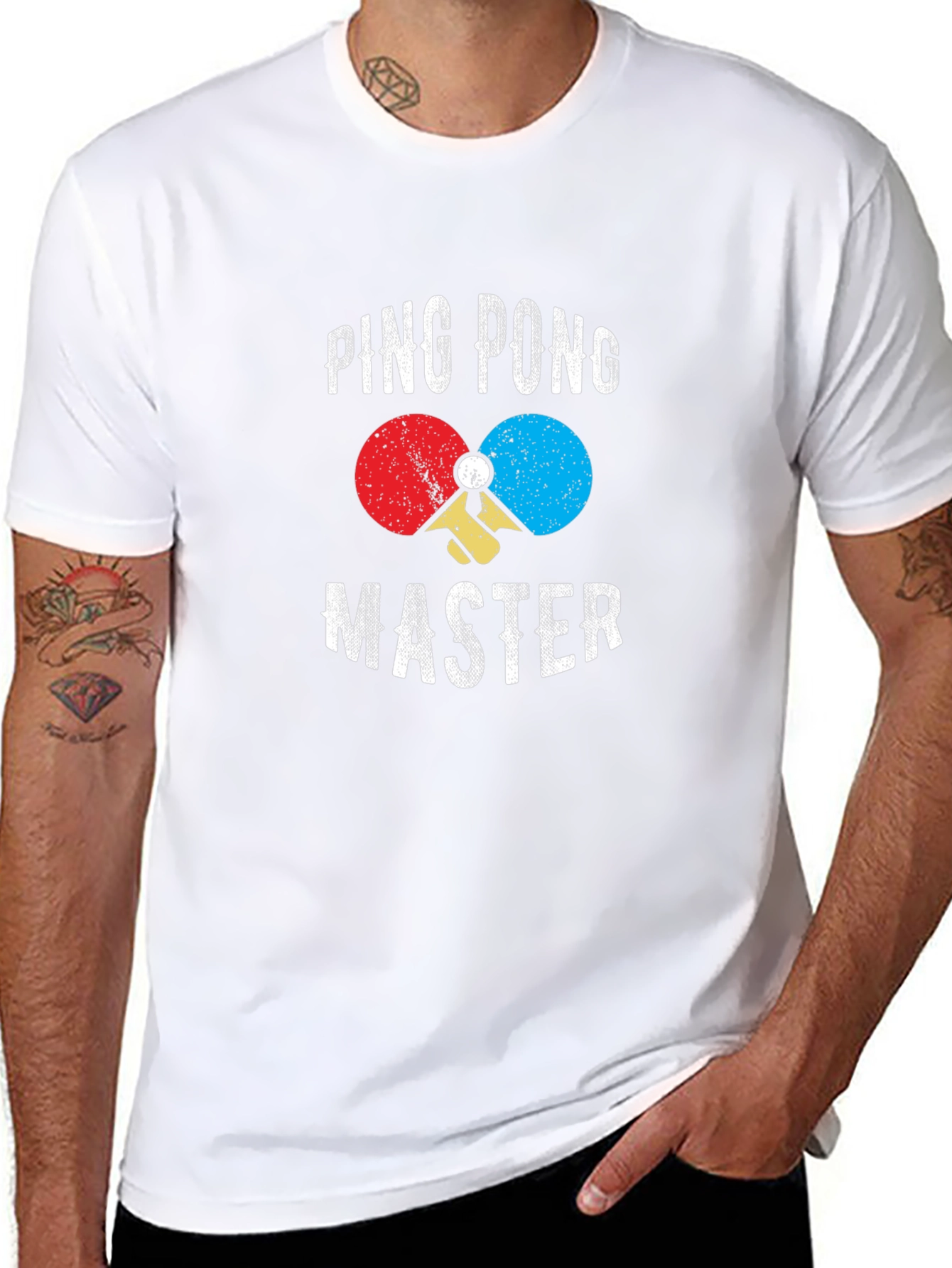Ping Pong Master Graphic Tee - Black