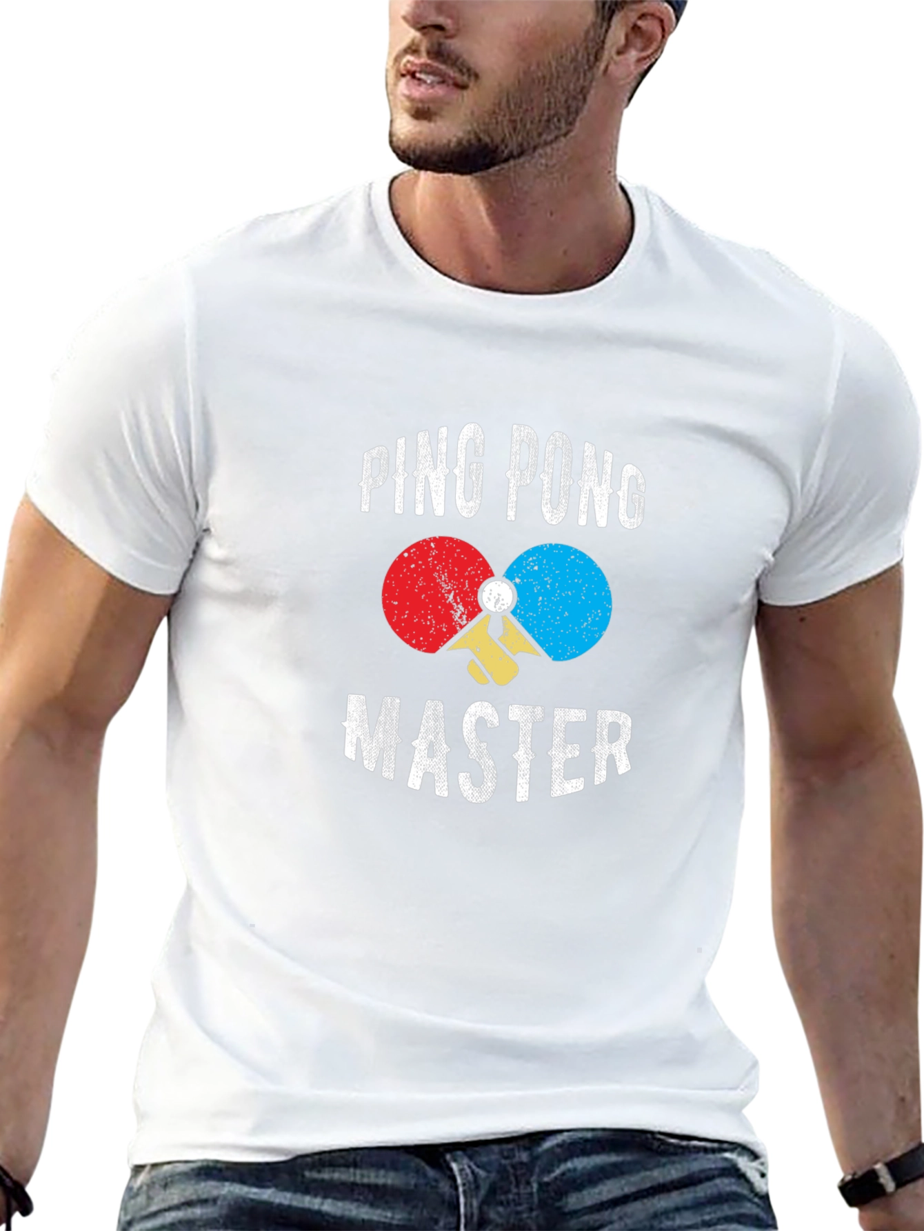 Ping Pong Master Graphic Tee - Black