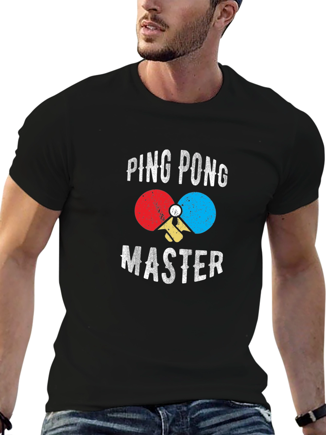Ping Pong Master Graphic Tee - Black