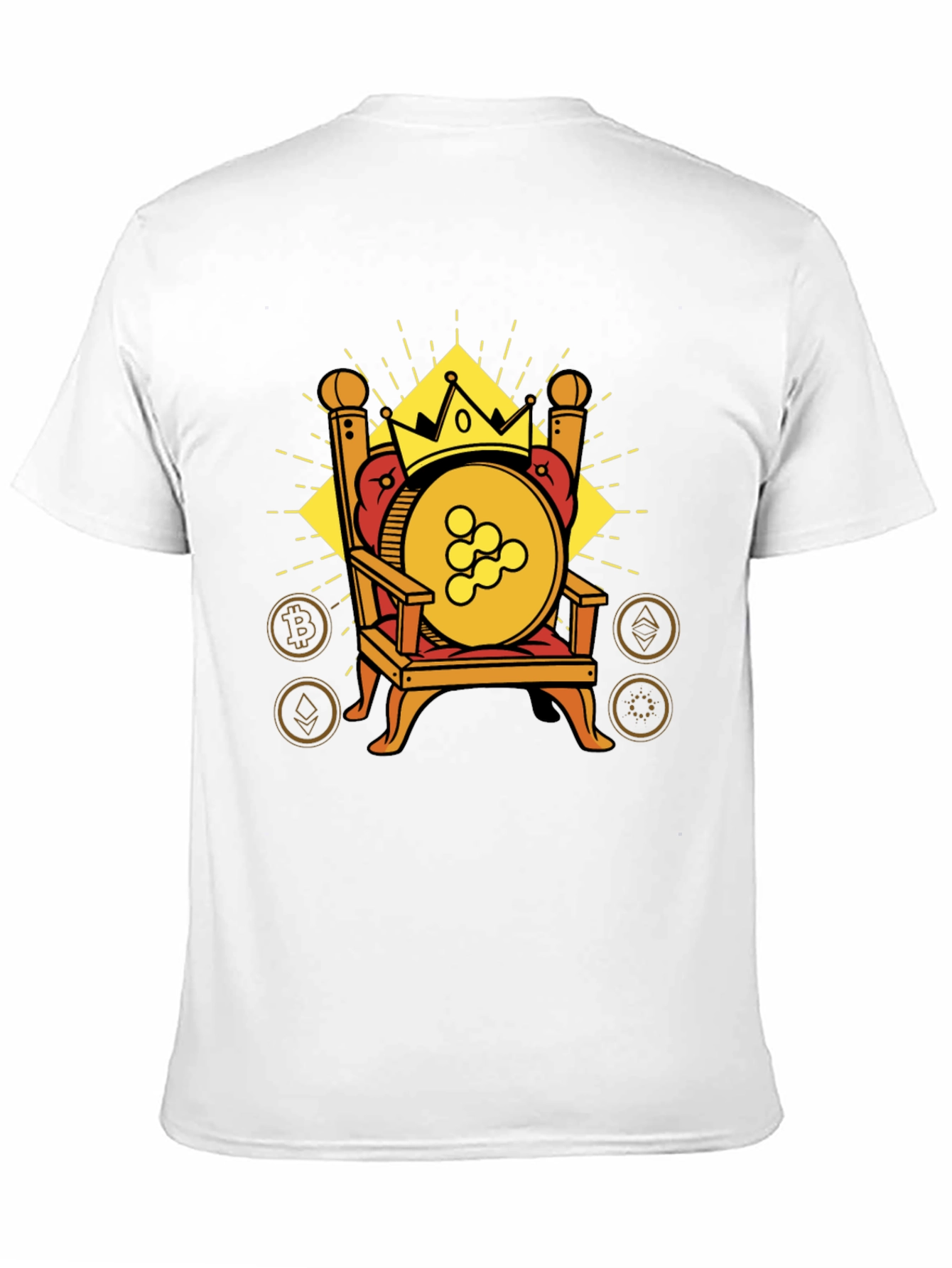 Crypto King T-Shirt: Cardano on Throne