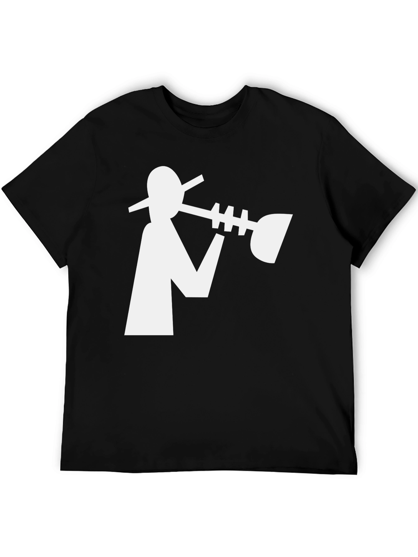 Cool Jazz Player Graphic Tee - Black